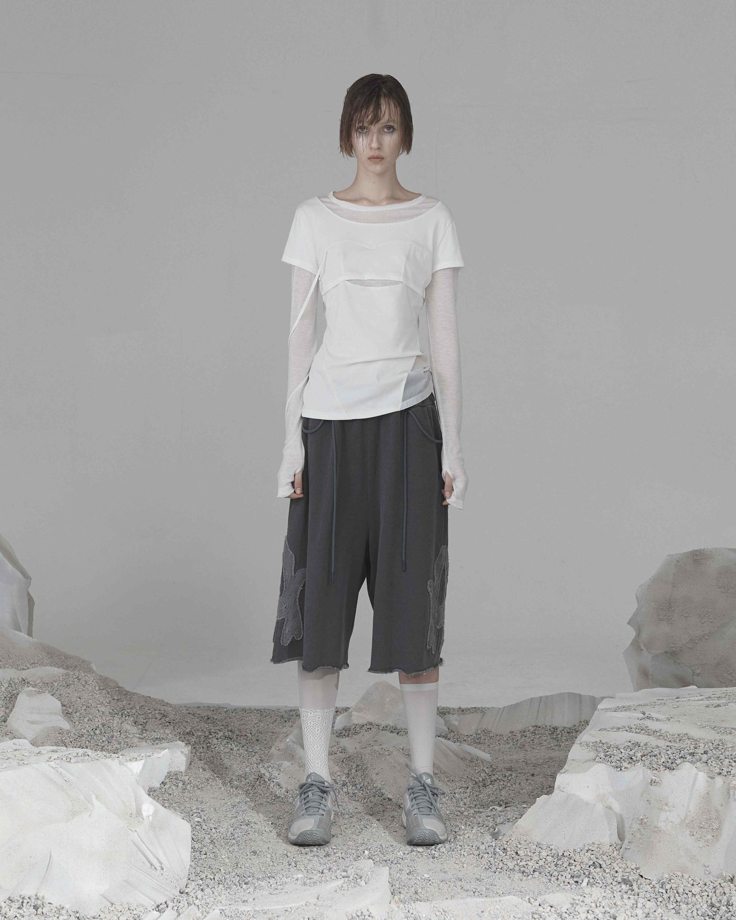 OJOS Rough Cut Half Pants