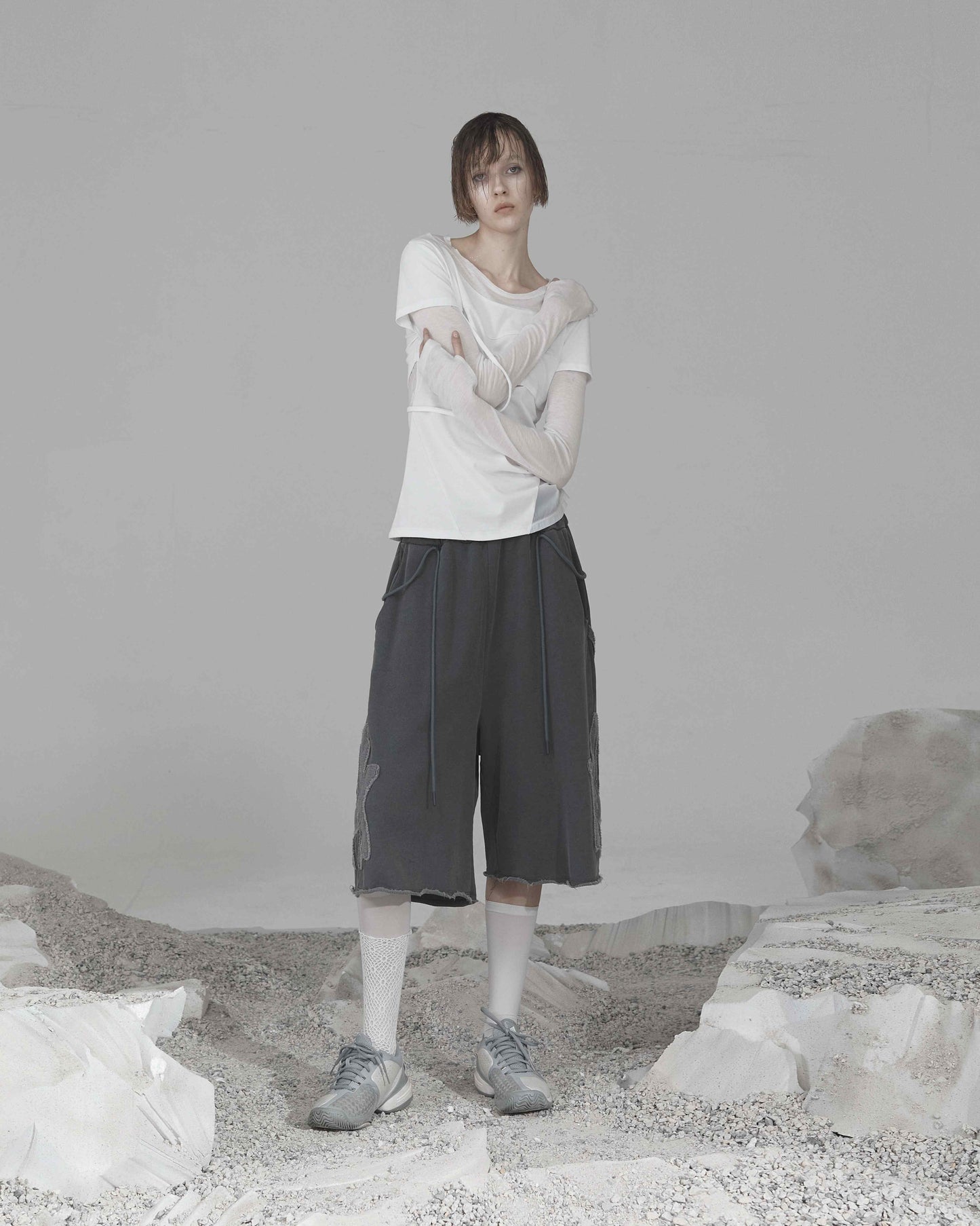 OJOS Rough Cut Half Pants