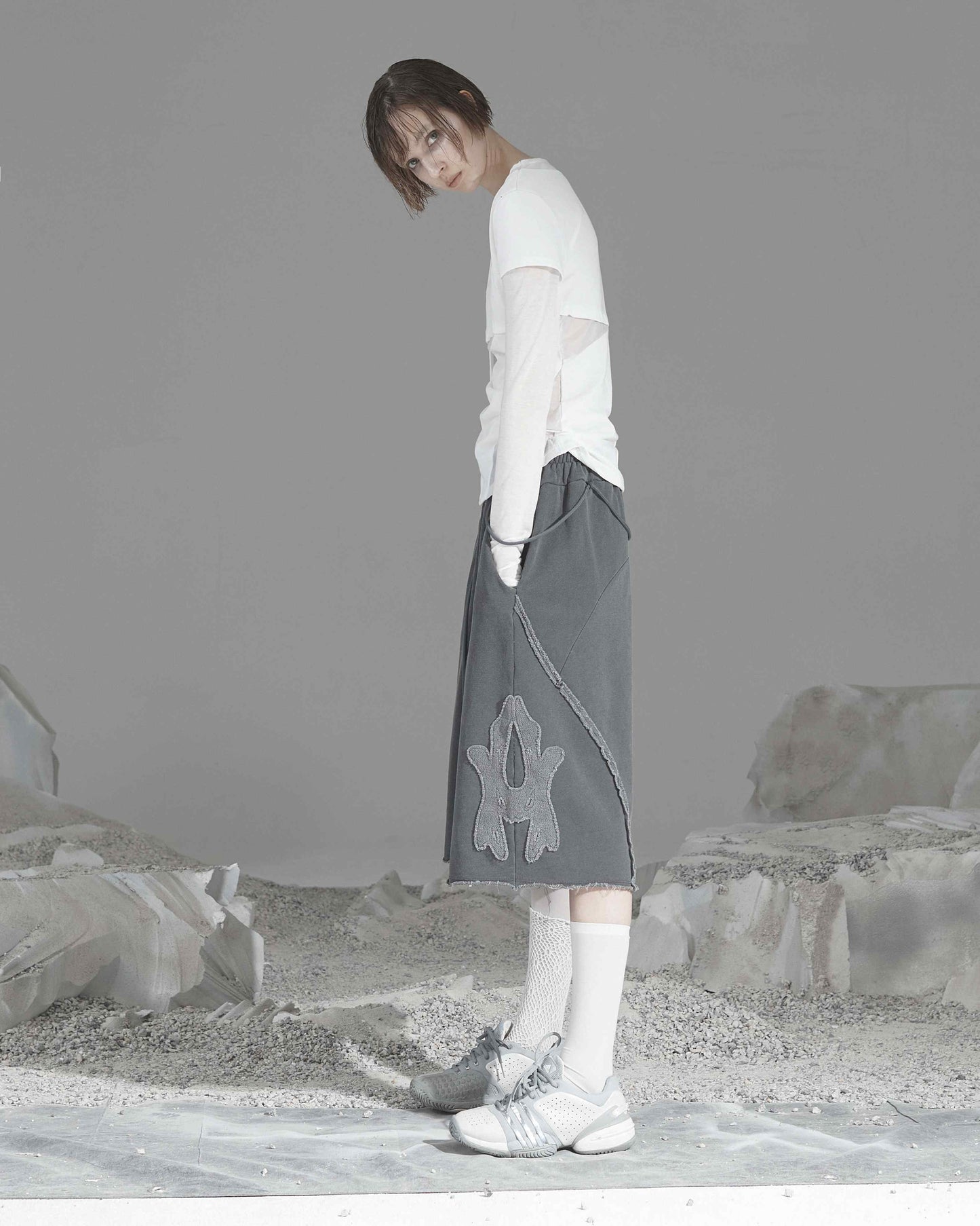 OJOS Rough Cut Half Pants