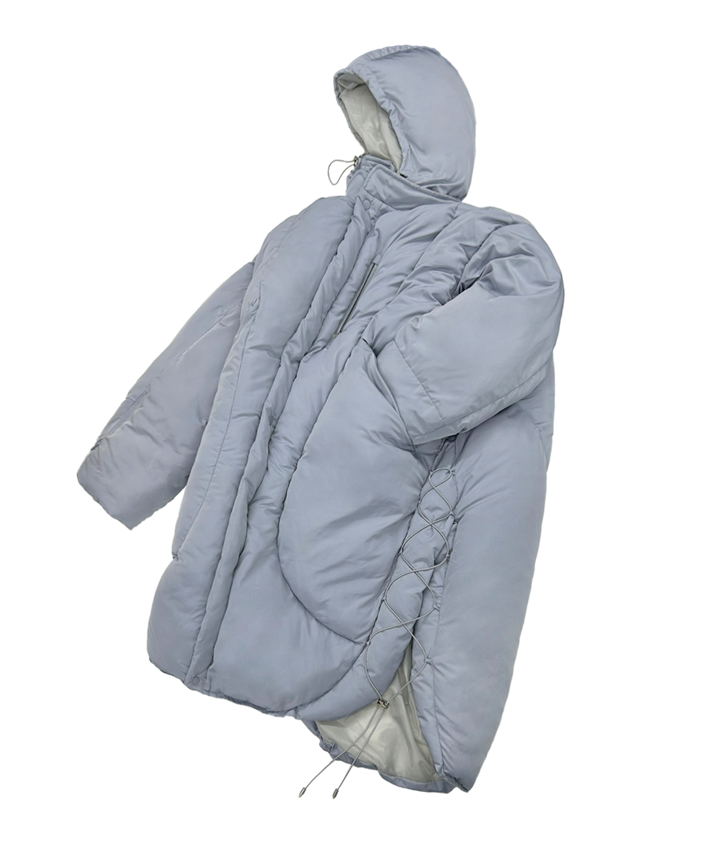Ojos Adjustable Long Puffer Coat