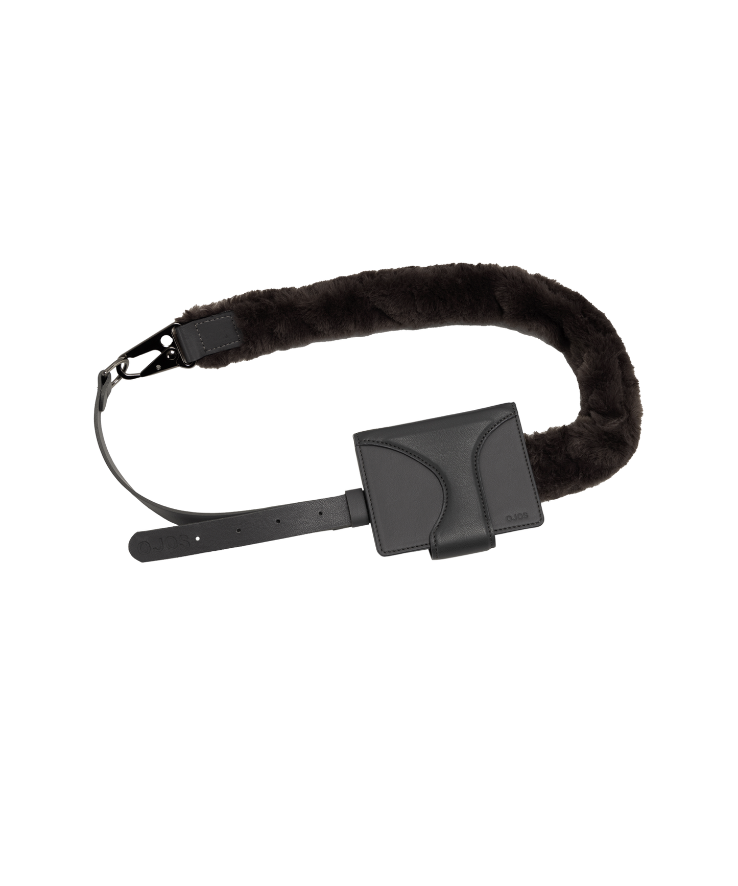 Ojos Leather Wallet Fur Belt