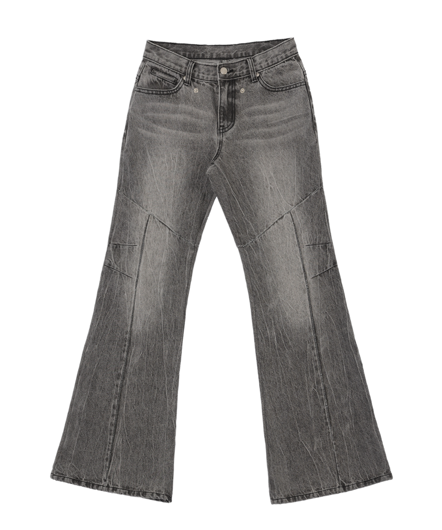 Ojos Crack Washed Denim Pants