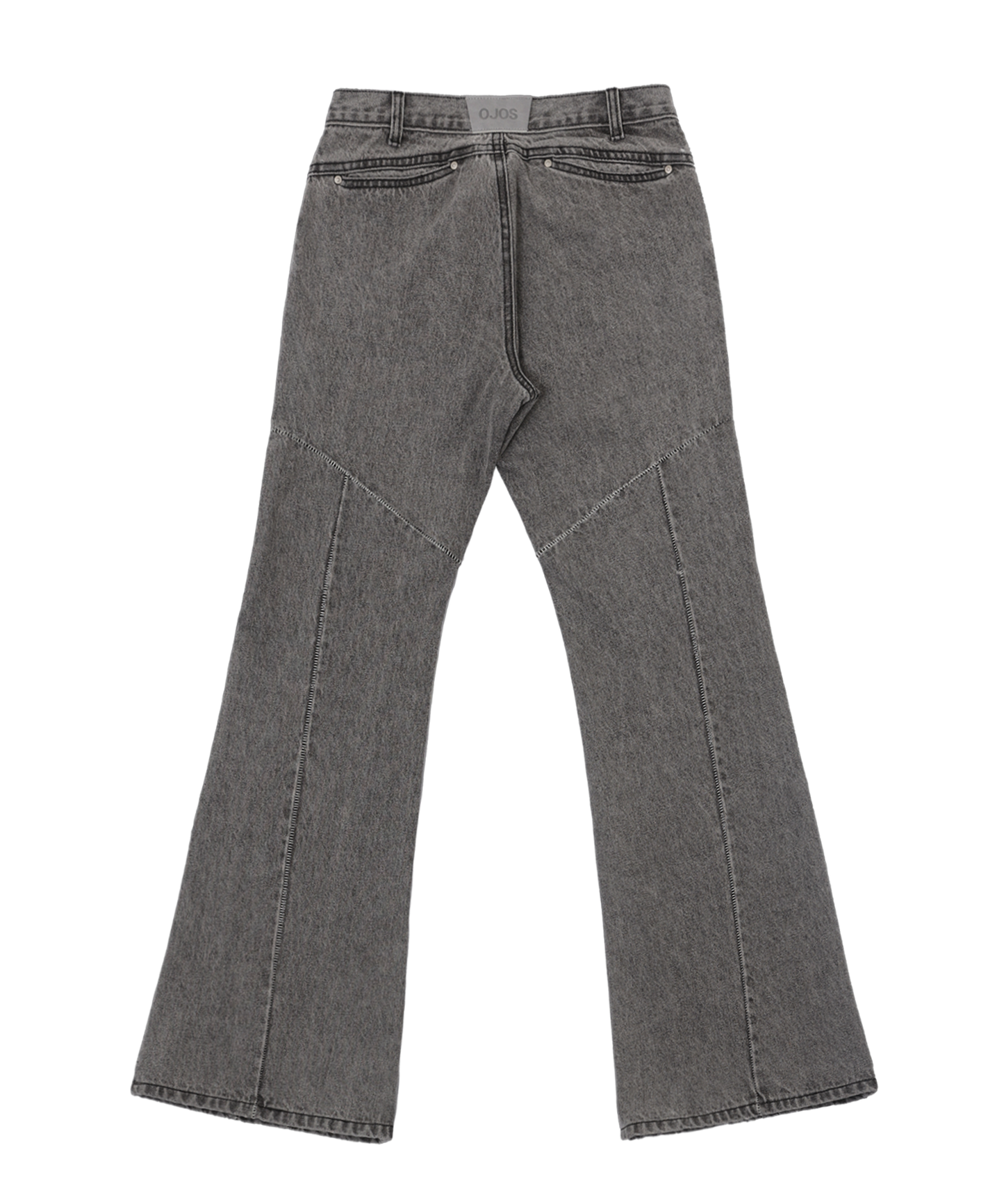 Ojos Crack Washed Denim Pants