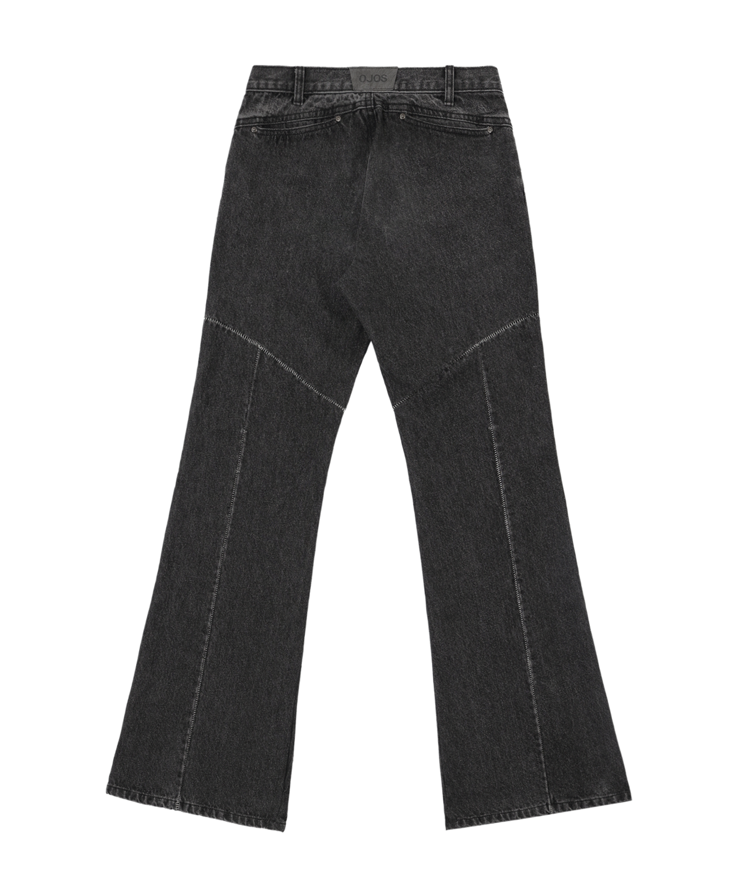 Ojos Crack Washed Denim Pants