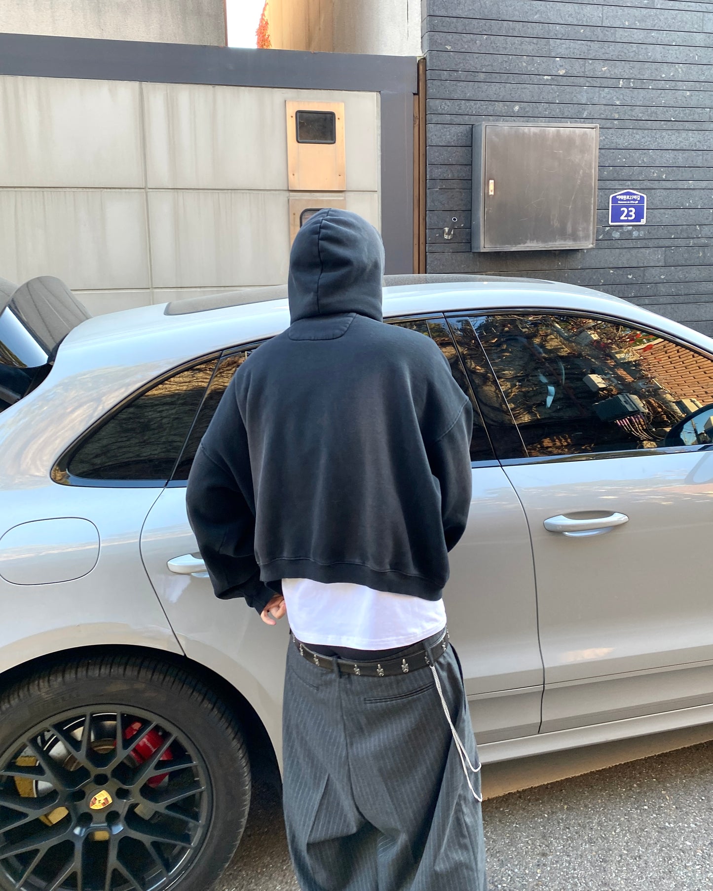 Undermycar SUSPICIOUS MESSAGE PRINTED HOODIE