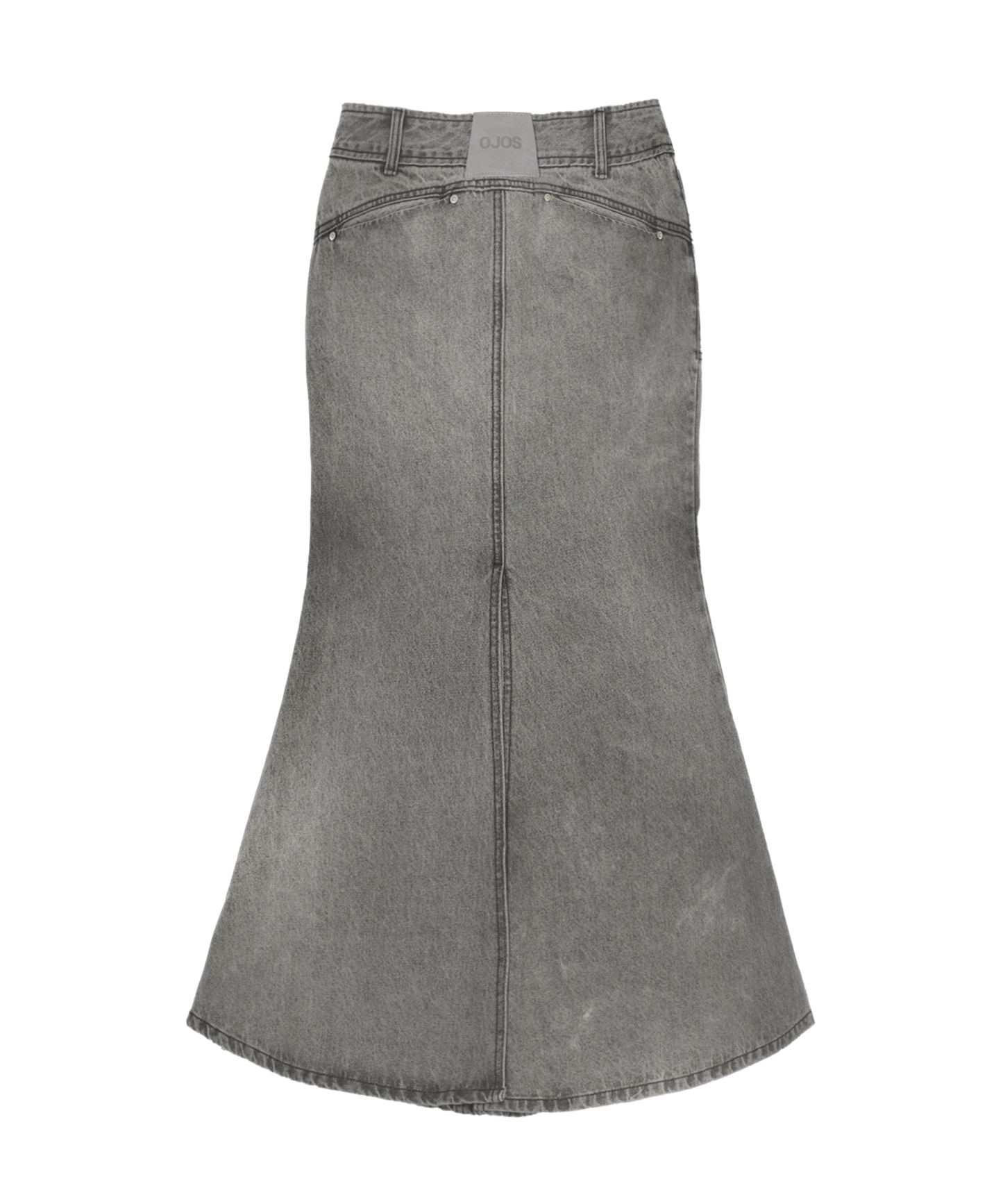 OJOS Mermaid Slit Denim Skirt