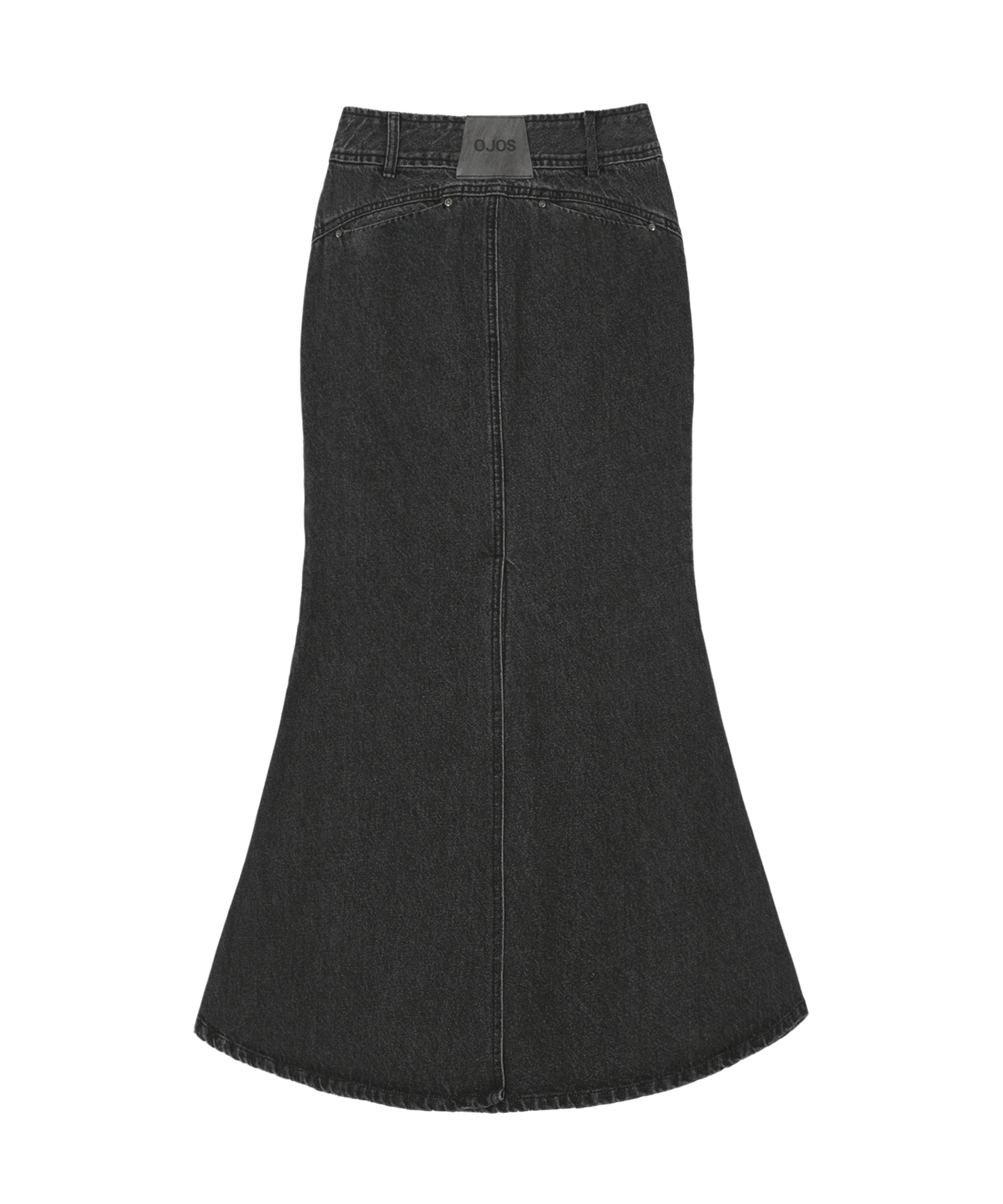 OJOS Mermaid Slit Denim Skirt