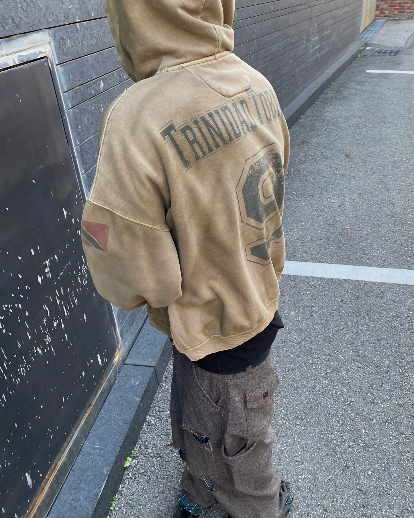 Undermycar VINTAGE FLAG TRINIDAD TOBAGO ZIPPED HOODIE