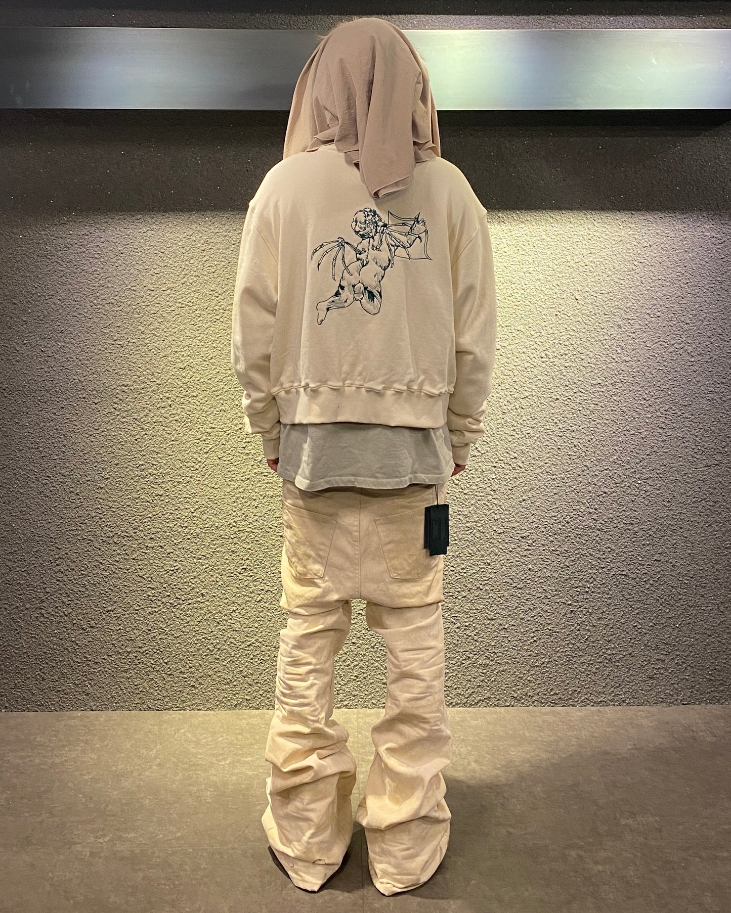 Undermycar ARROW SHOOTING CUPID FUR LINED ZIPPED HOODIE