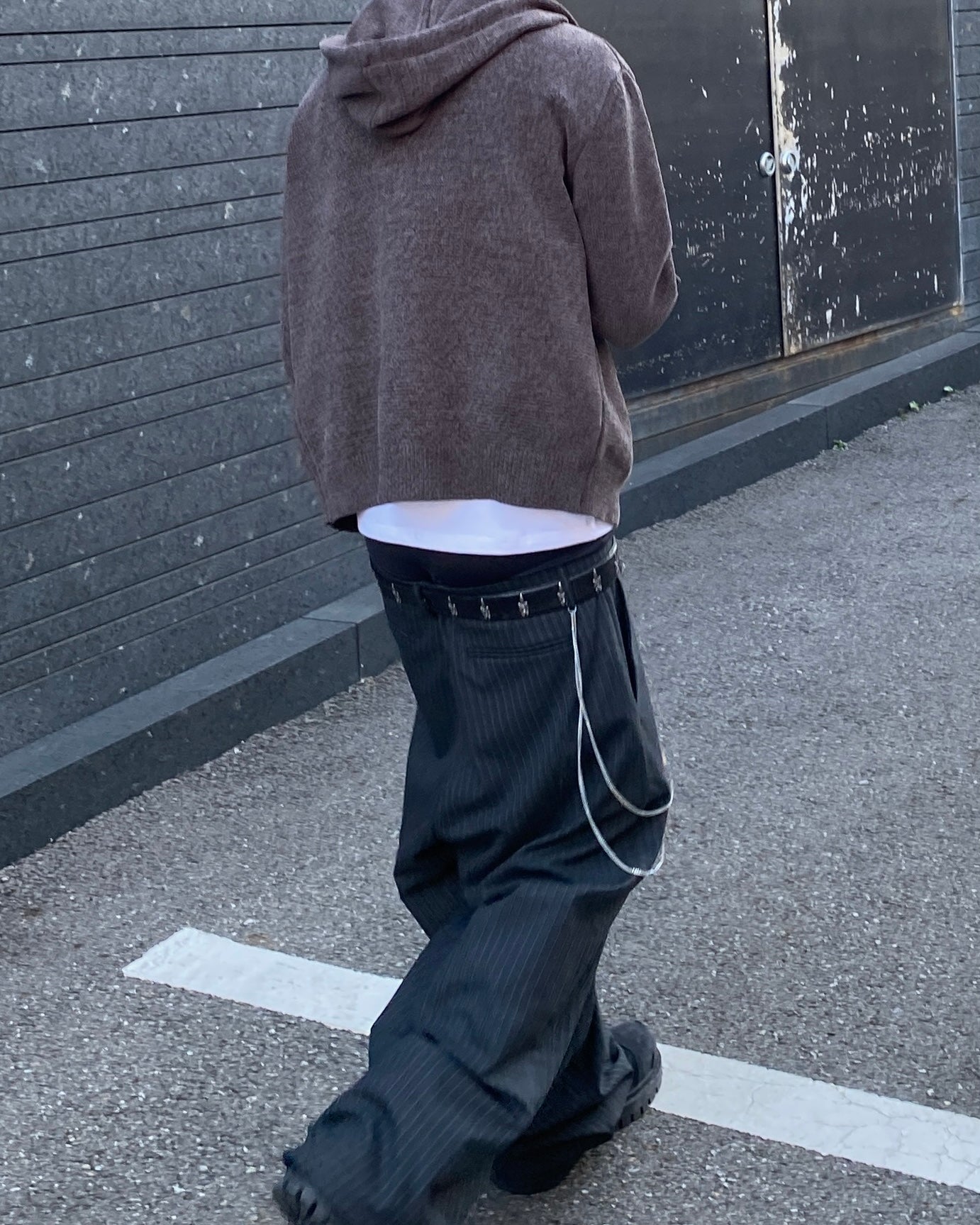 Undermycar ASSASSIN VELVET YARN KNIT ZIPPED HOODIE