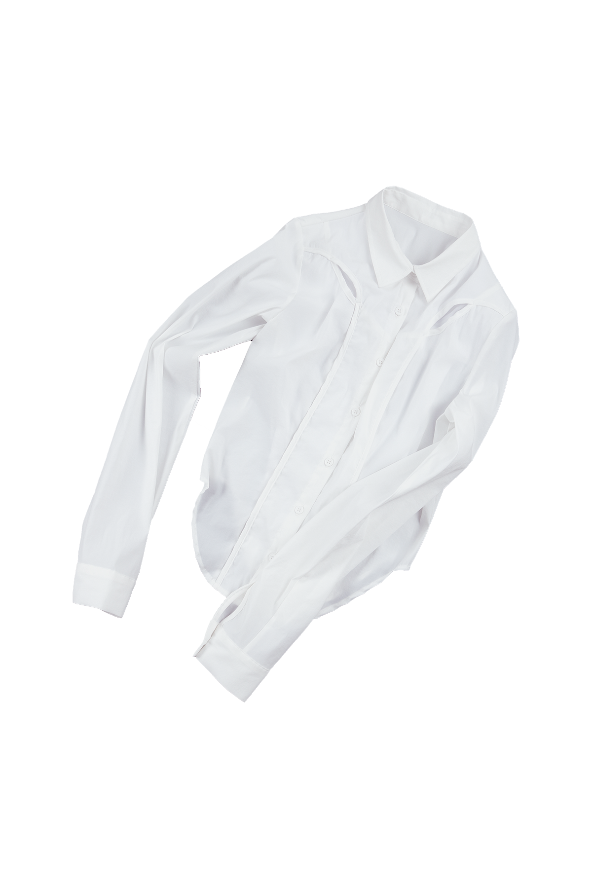 Ojos Chest Hole Nylon Shirt