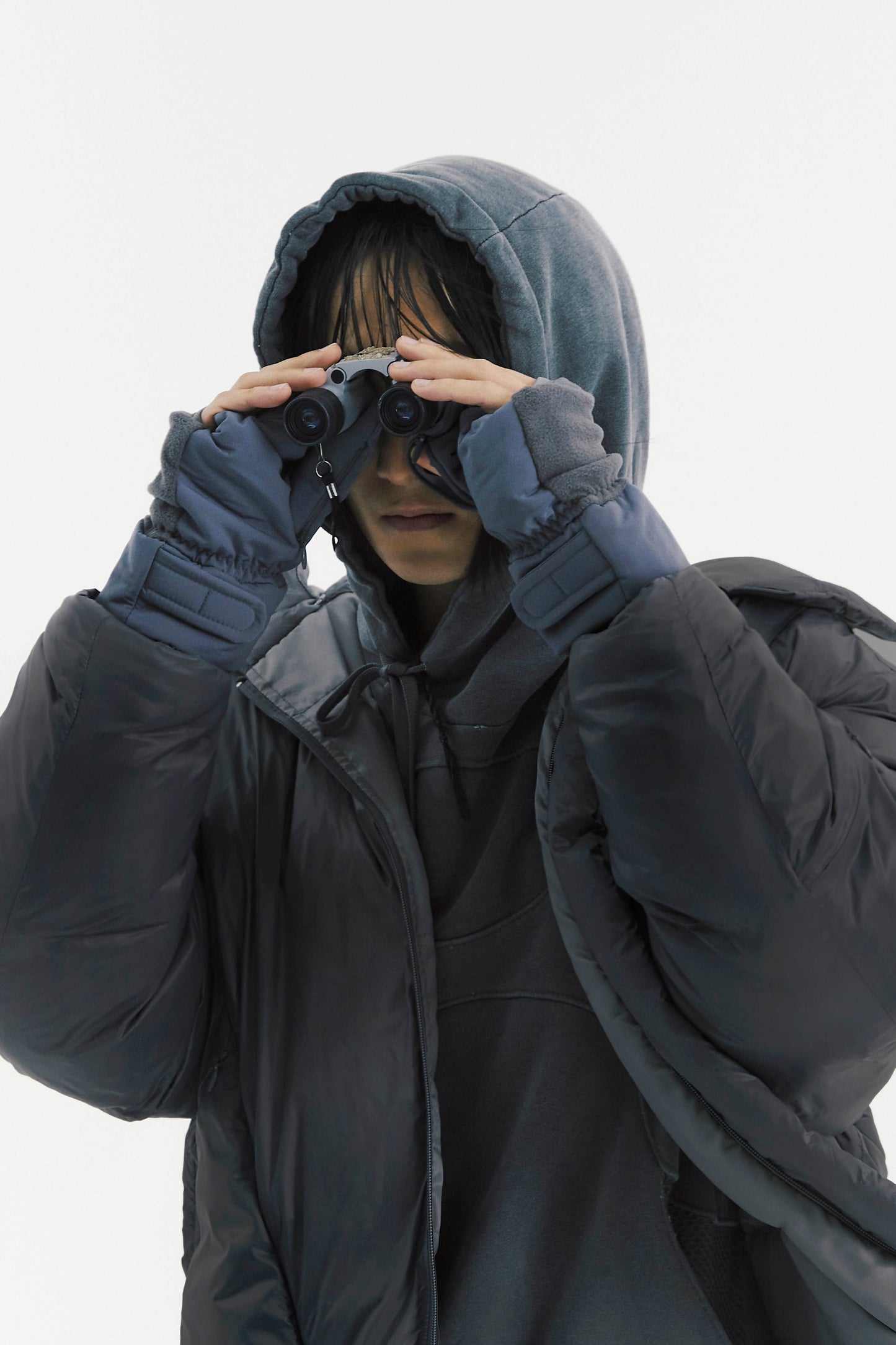 Ojos Adjustable Long Puffer Coat