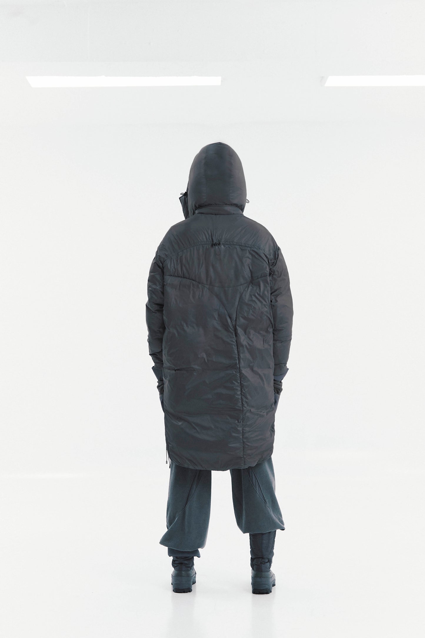 Ojos Adjustable Long Puffer Coat