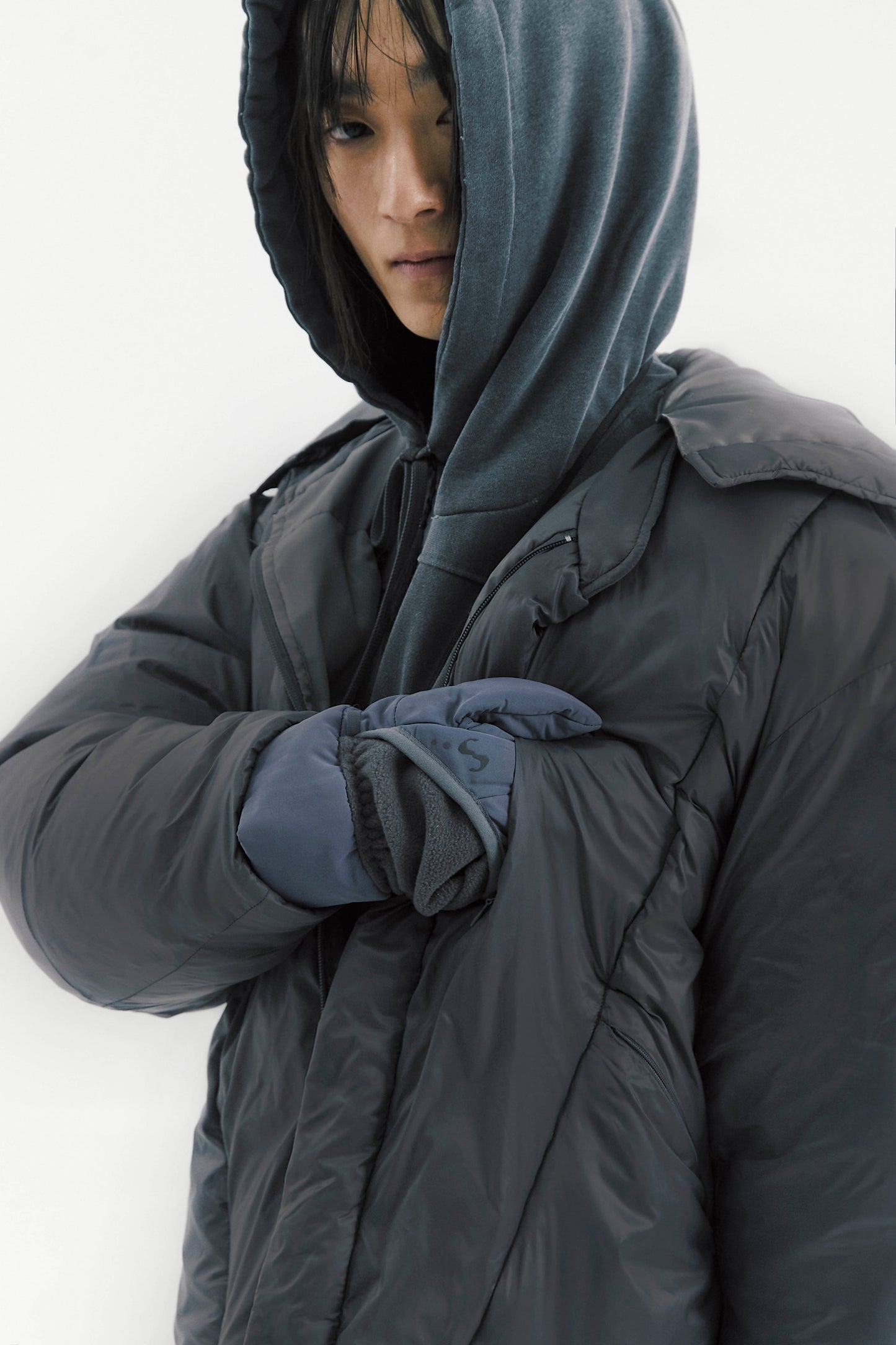 Ojos Adjustable Long Puffer Coat
