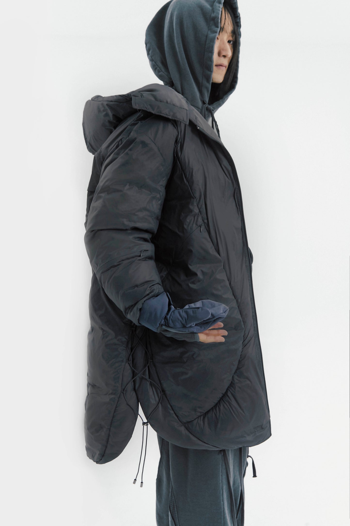Ojos Adjustable Long Puffer Coat