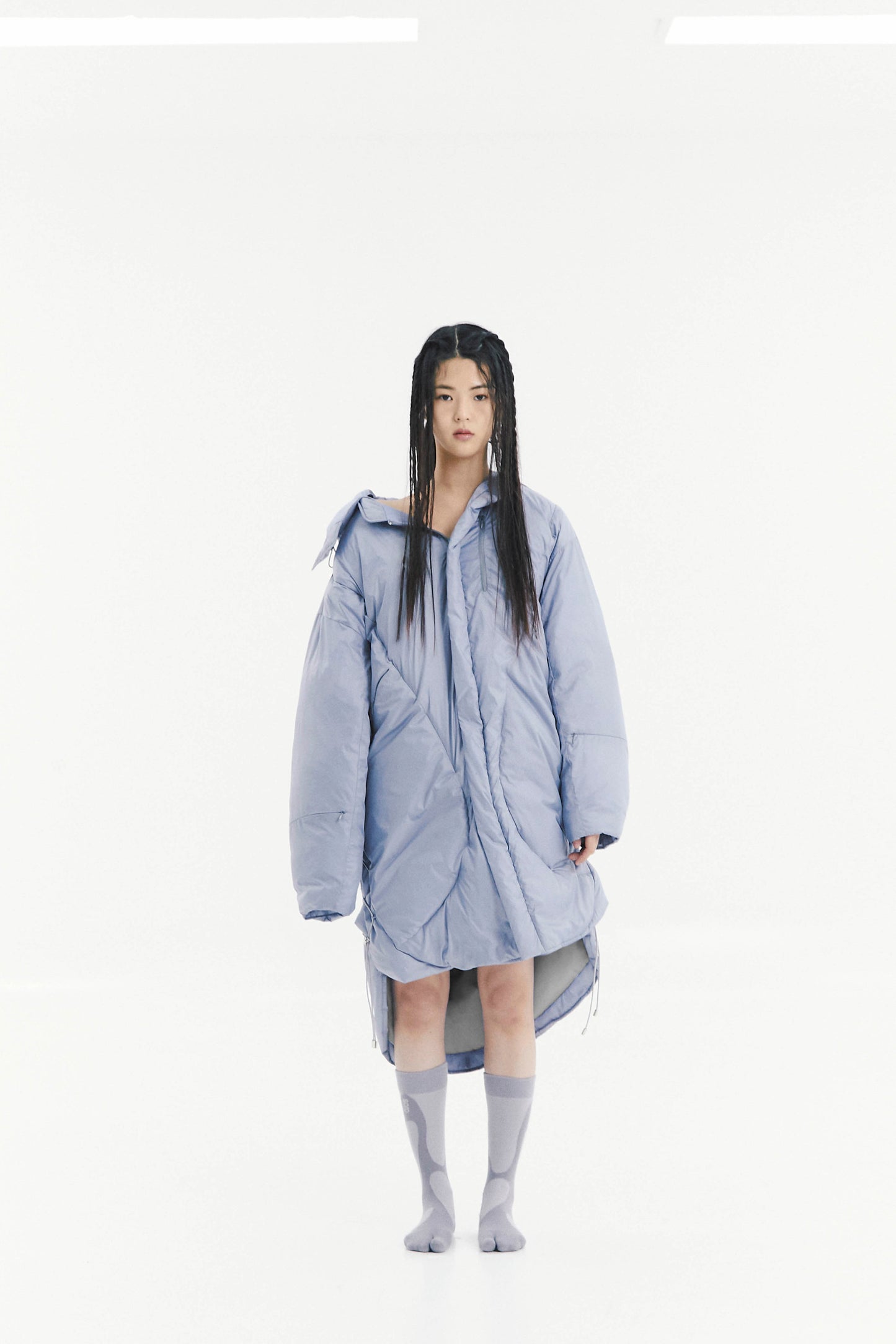 Ojos Adjustable Long Puffer Coat