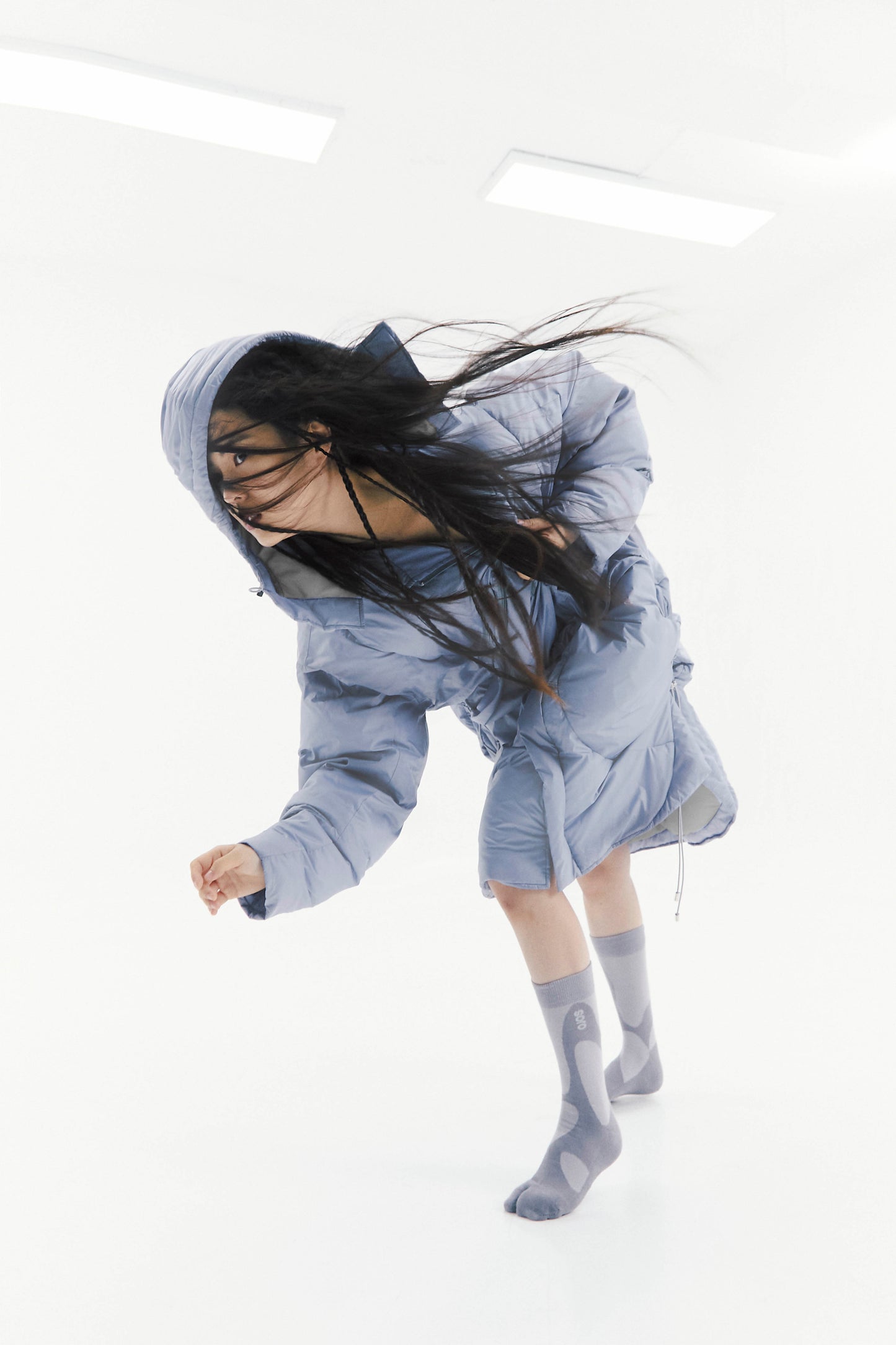 Ojos Adjustable Long Puffer Coat