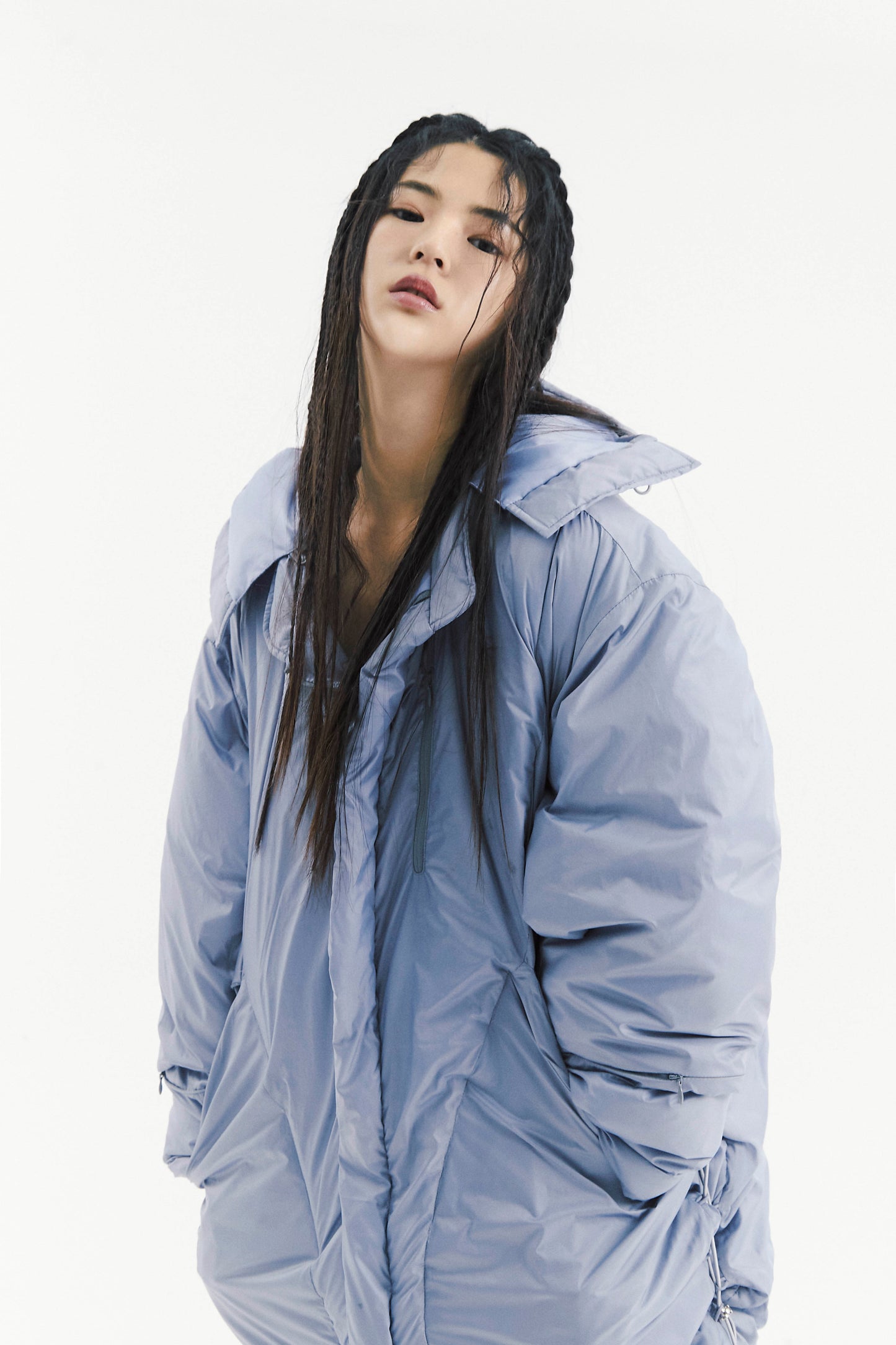 Ojos Adjustable Long Puffer Coat