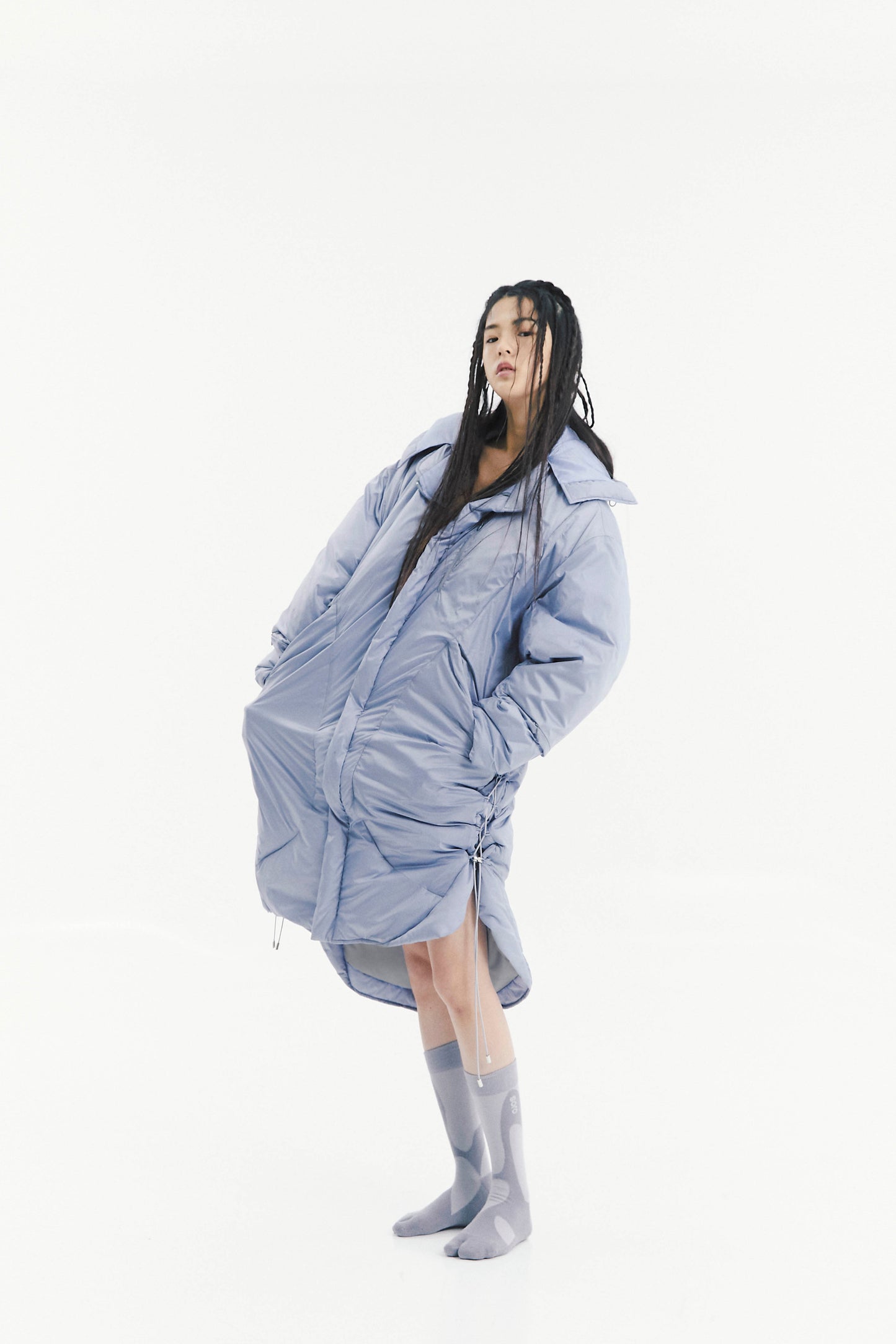 Ojos Adjustable Long Puffer Coat