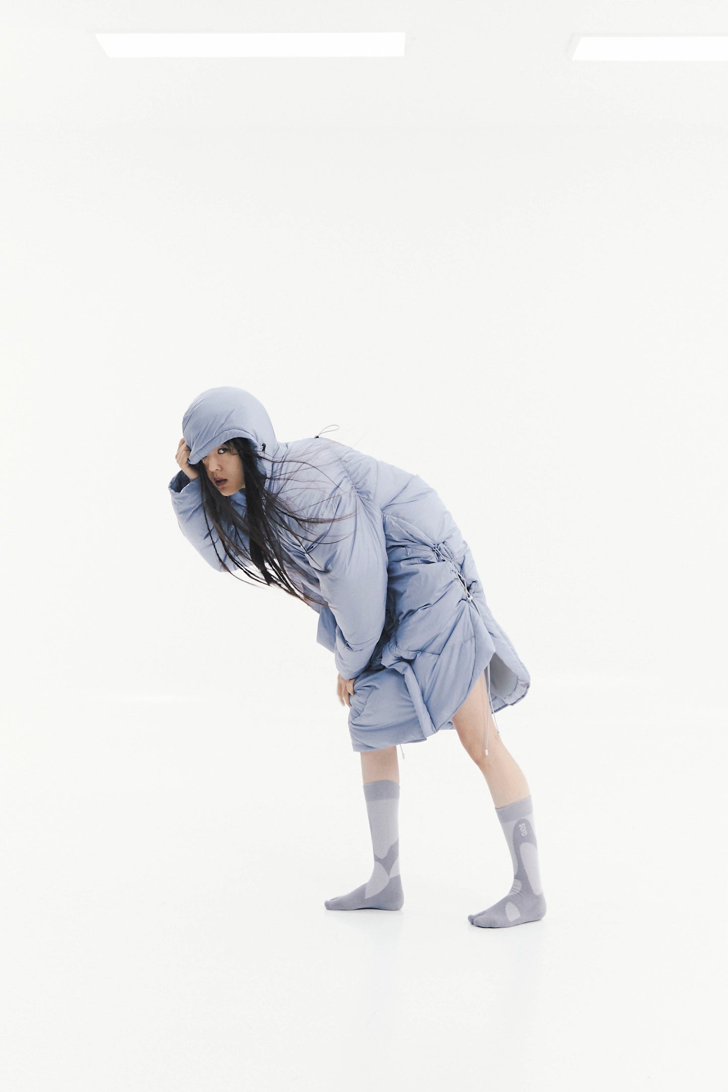 Ojos Adjustable Long Puffer Coat