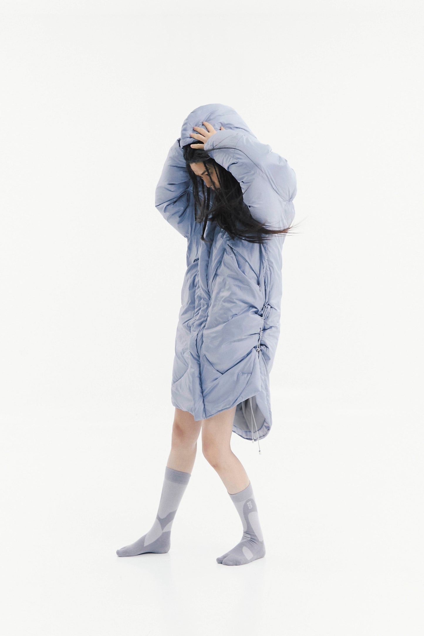Ojos Adjustable Long Puffer Coat