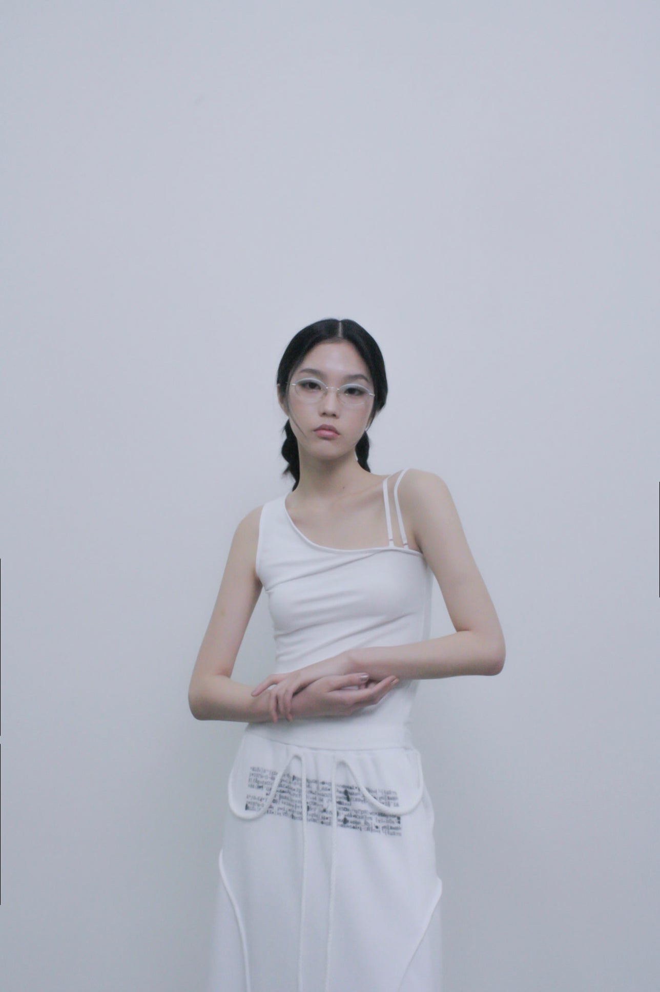 Ojos Cutting Maxi Skirt