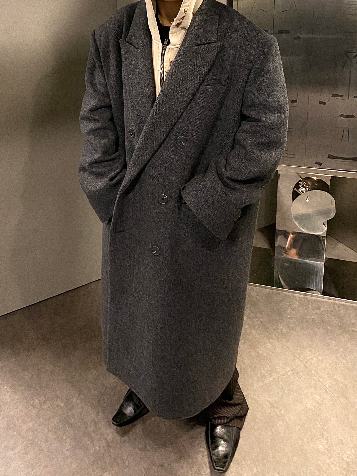 Undermycar OVER BOXY FIT TAILORED COAT