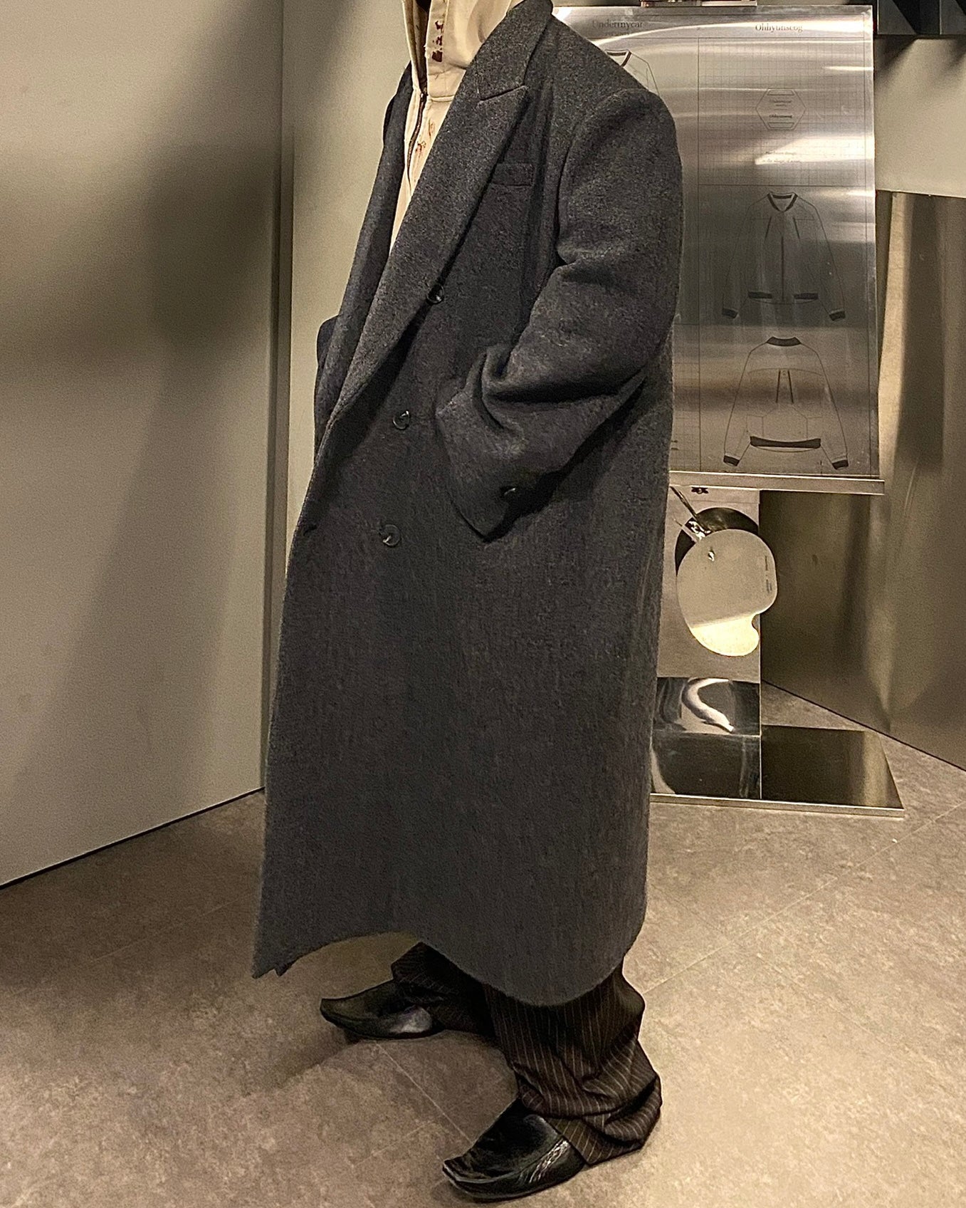 Undermycar OVER BOXY FIT TAILORED COAT