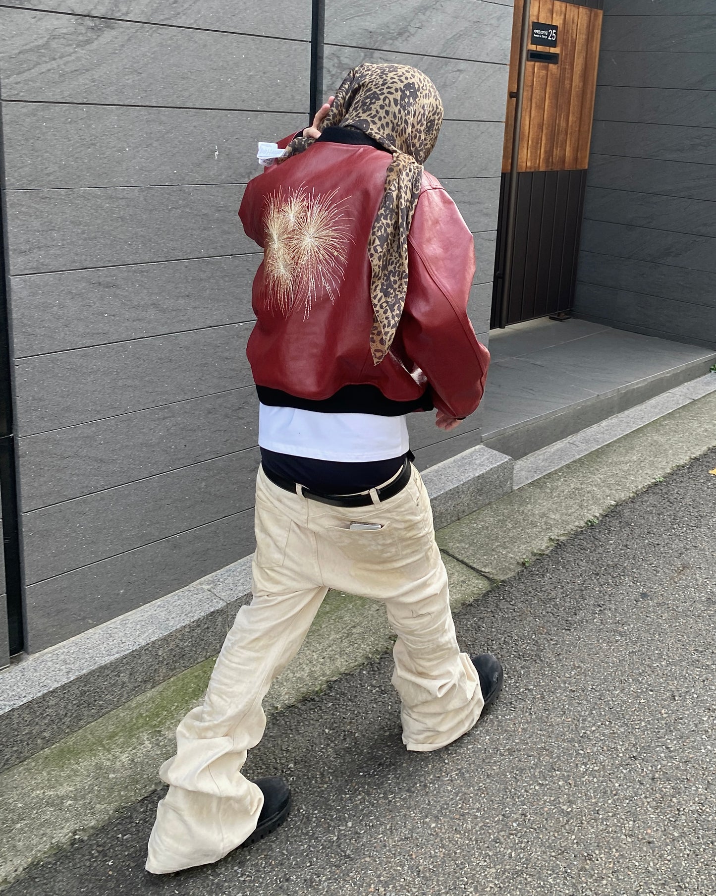 Undermycar HOMMAGE EMBRACED ”THE FIREWORKS” LAMB LEATHER BLOUSON