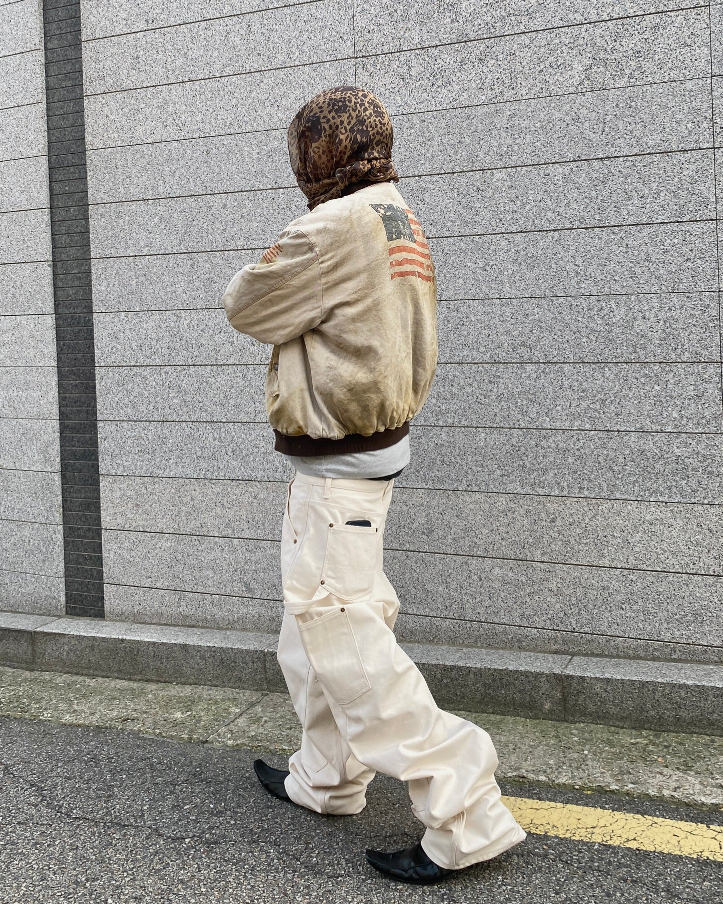 Undermycar GO AFTER TOPGUN, AMERICAN FLAG WASHED BOMBER