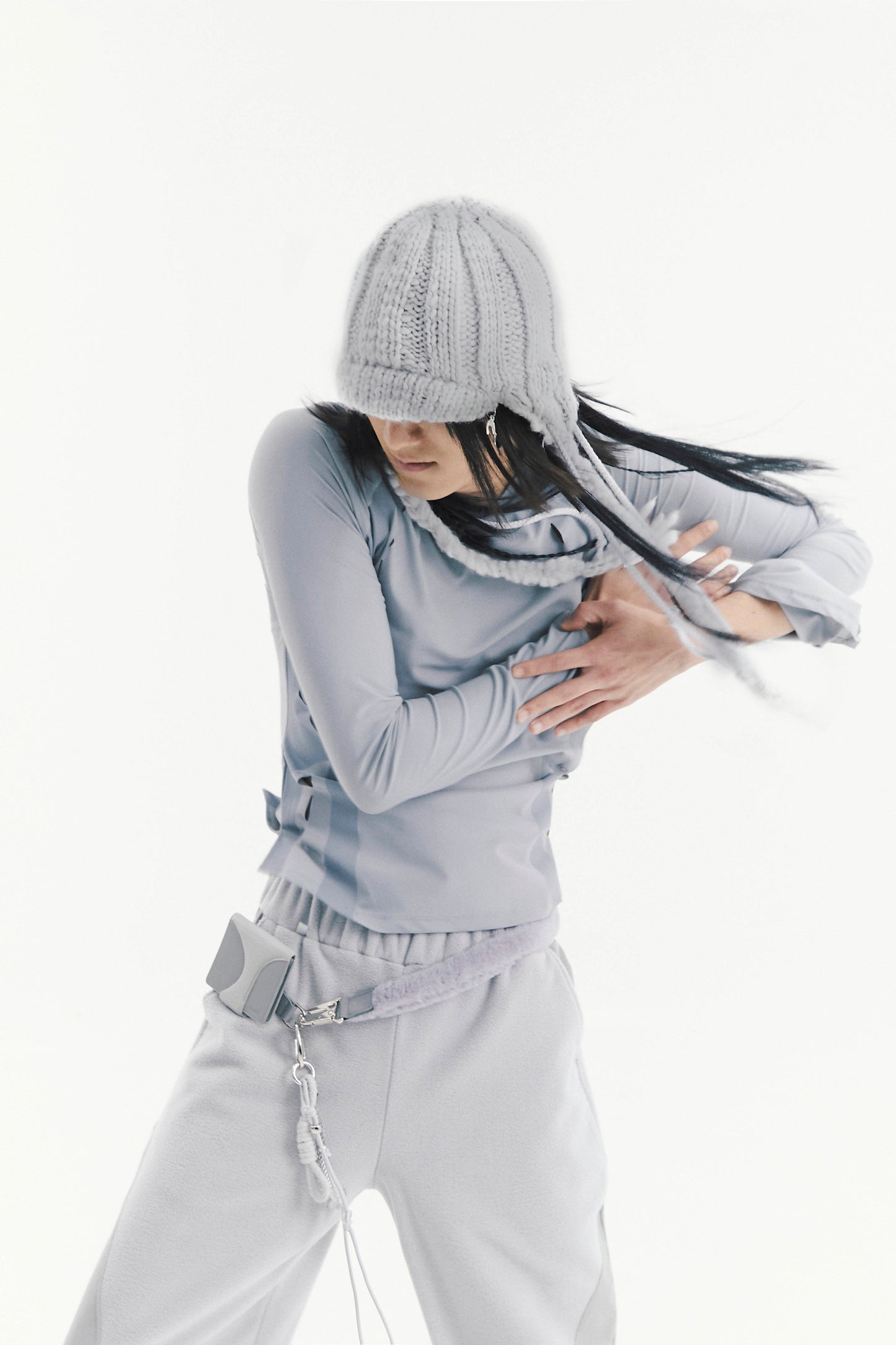 Ojos Leather Wallet Fur Belt