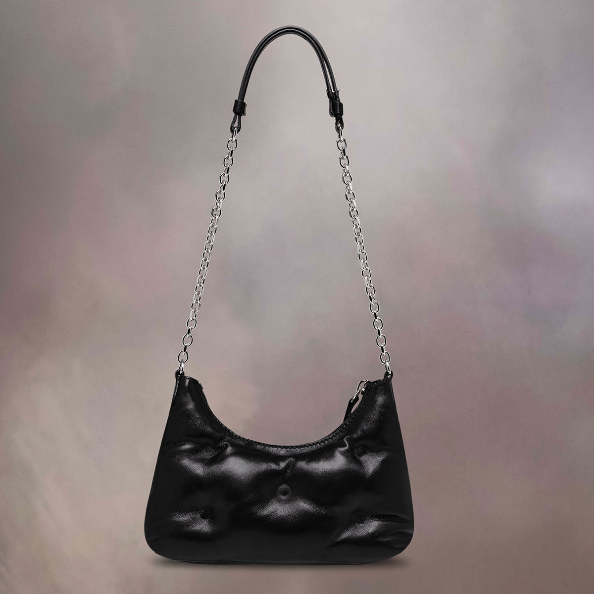 SB1WG0021P4300T8013 Glam Slam hobo micro Black