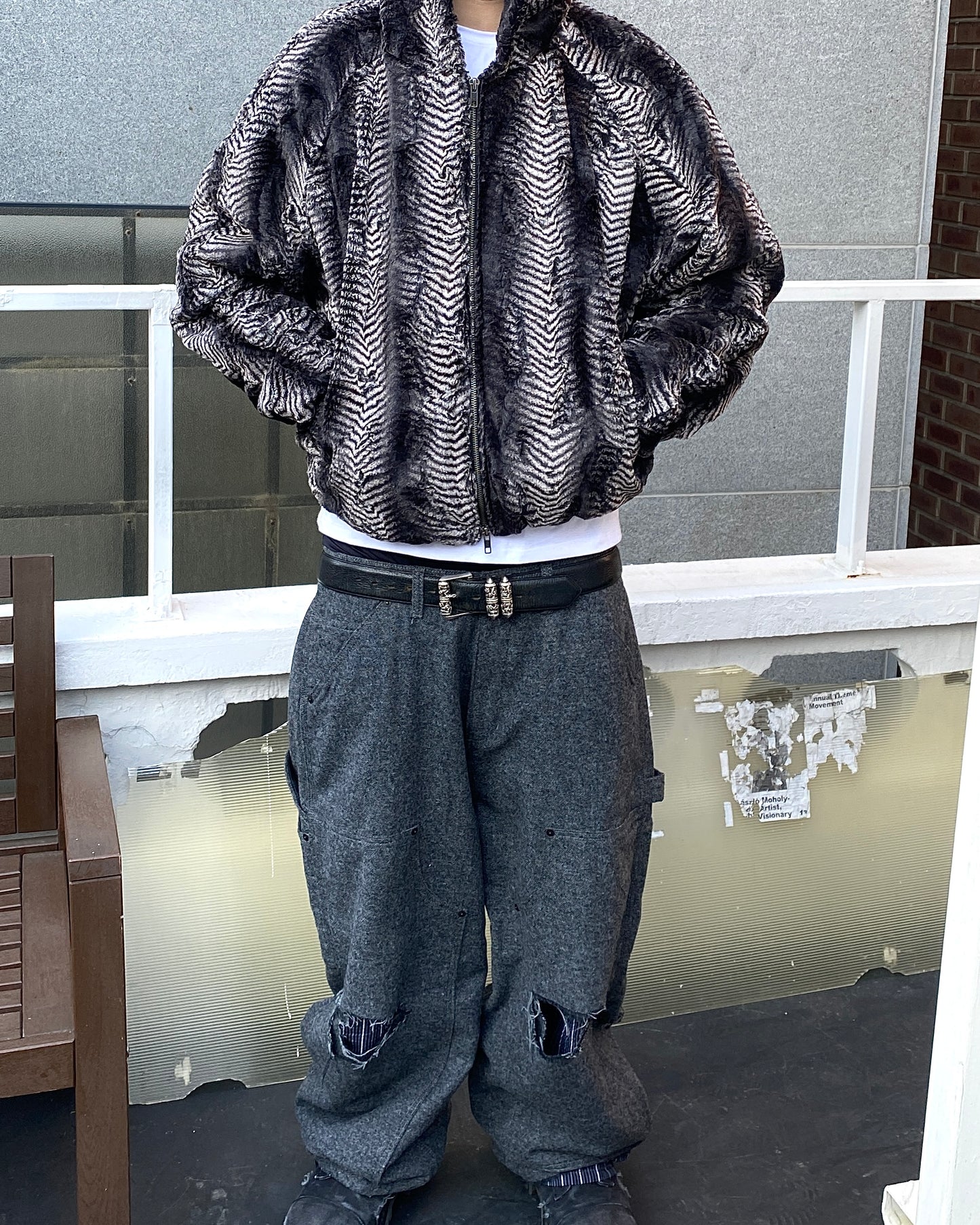 Undermycar BILL THE BUTCHER 2-LAYERED VINTAGE WOOL CARPENTER
