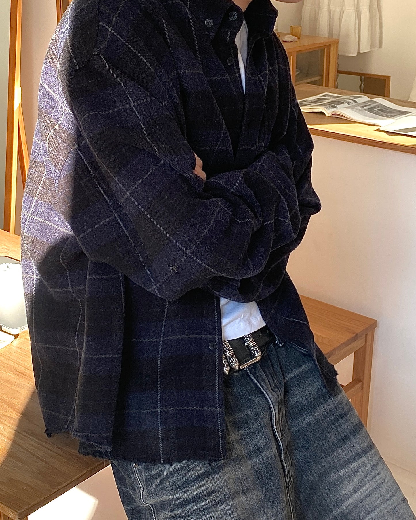 Undermycar WALKING DEAD'S ZOMBIE FLANNEL CHECK SHIRTS