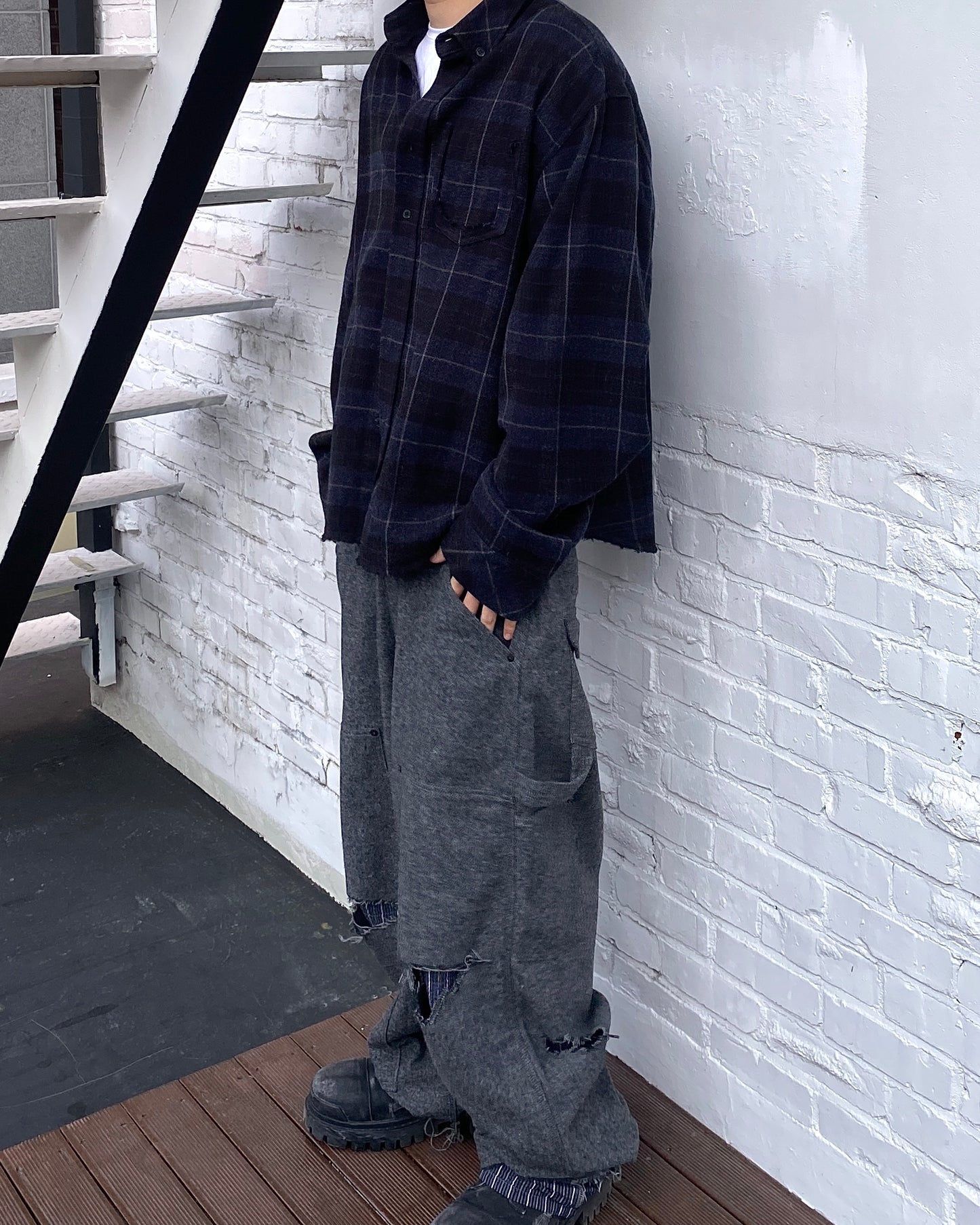 Undermycar WALKING DEAD'S ZOMBIE FLANNEL CHECK SHIRTS
