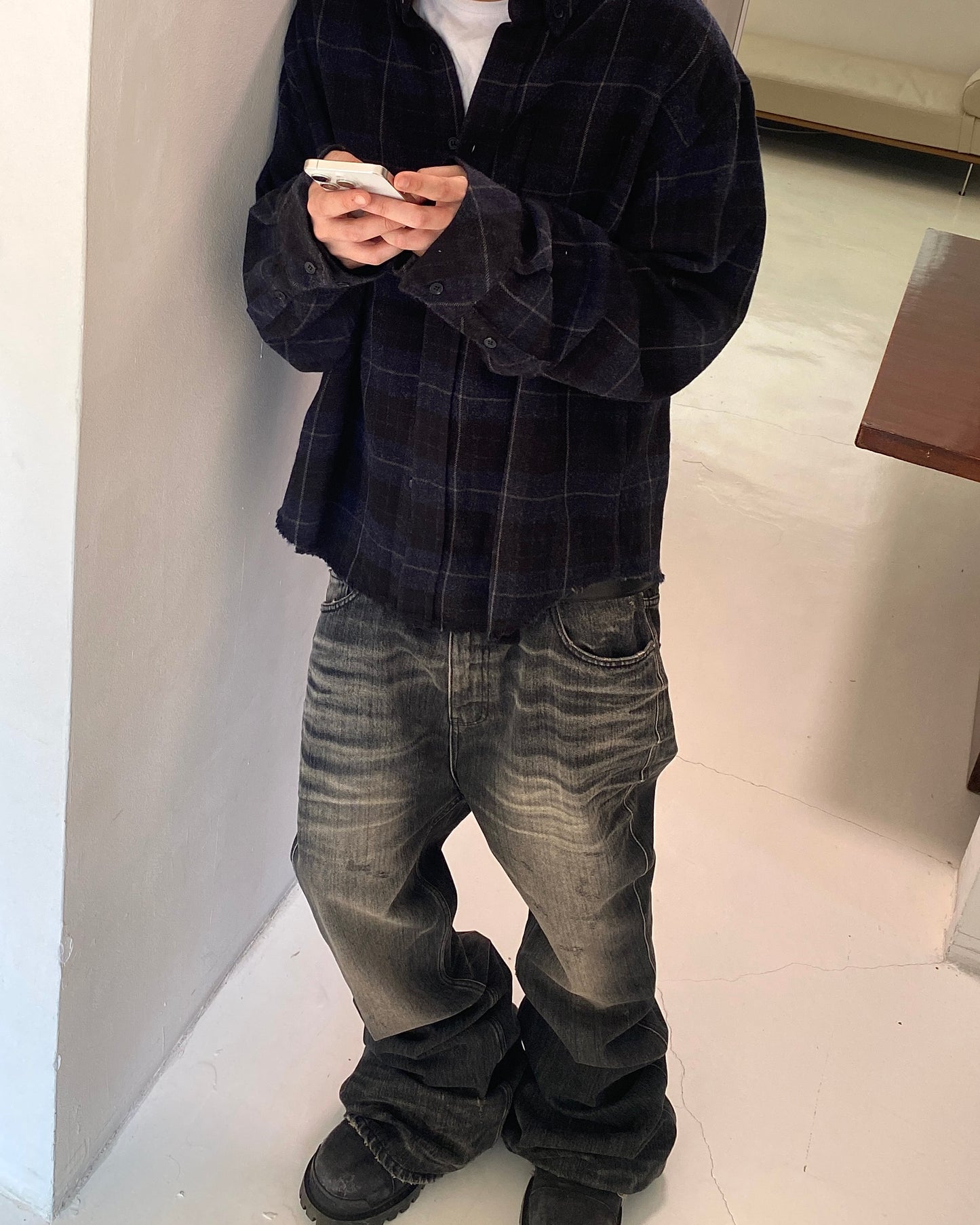 Undermycar WALKING DEAD'S ZOMBIE FLANNEL CHECK SHIRTS