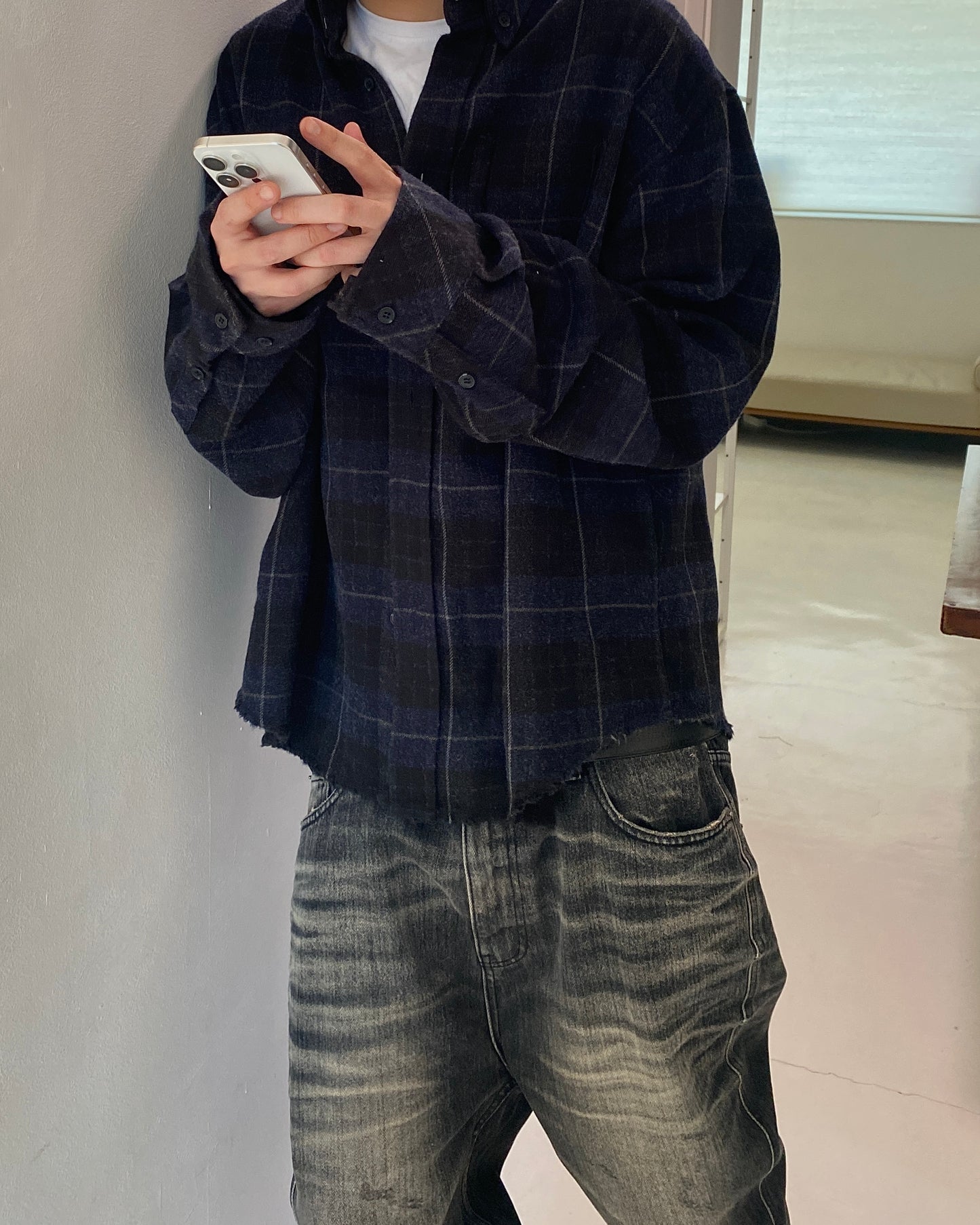 Undermycar WALKING DEAD'S ZOMBIE FLANNEL CHECK SHIRTS