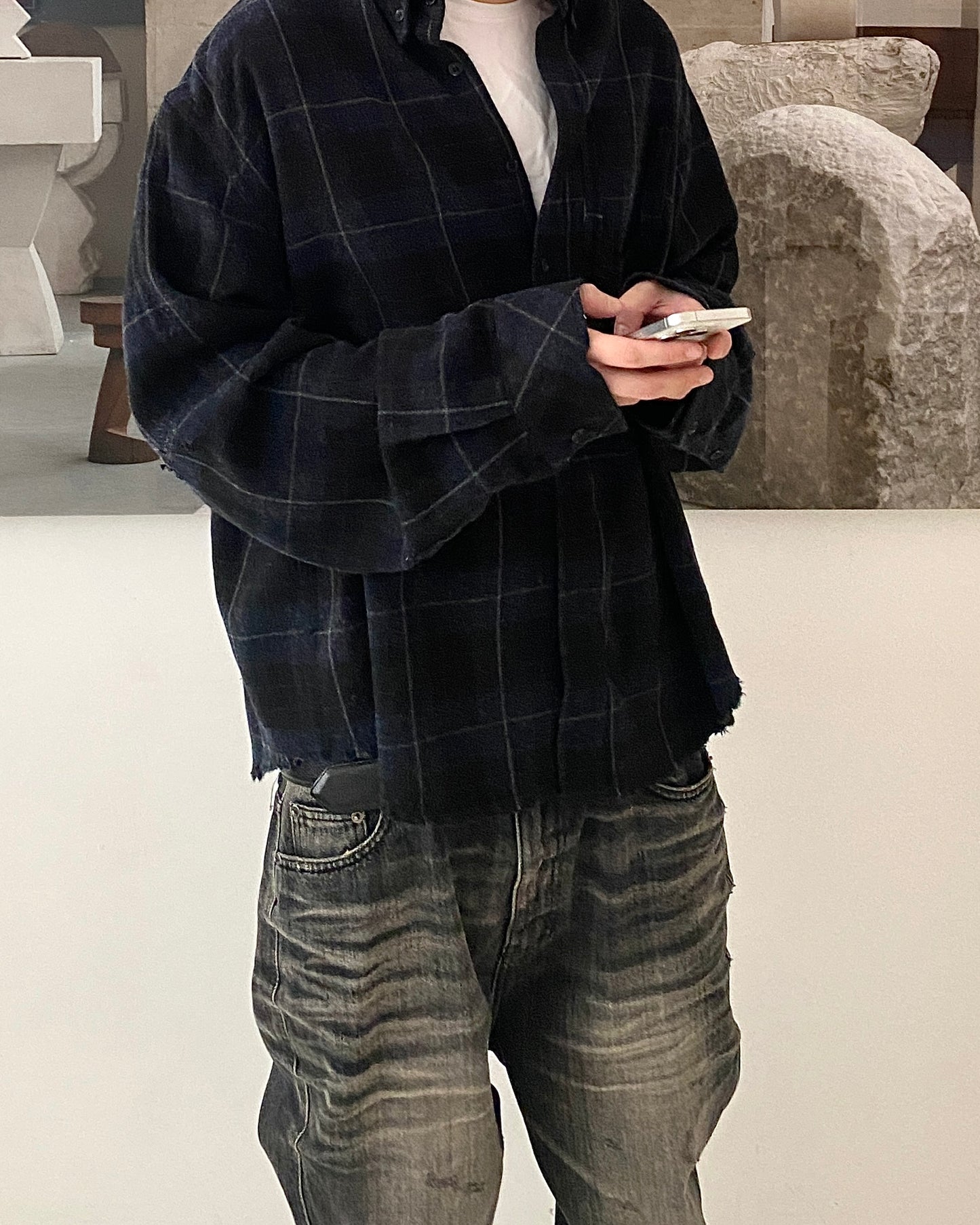 Undermycar WALKING DEAD'S ZOMBIE FLANNEL CHECK SHIRTS