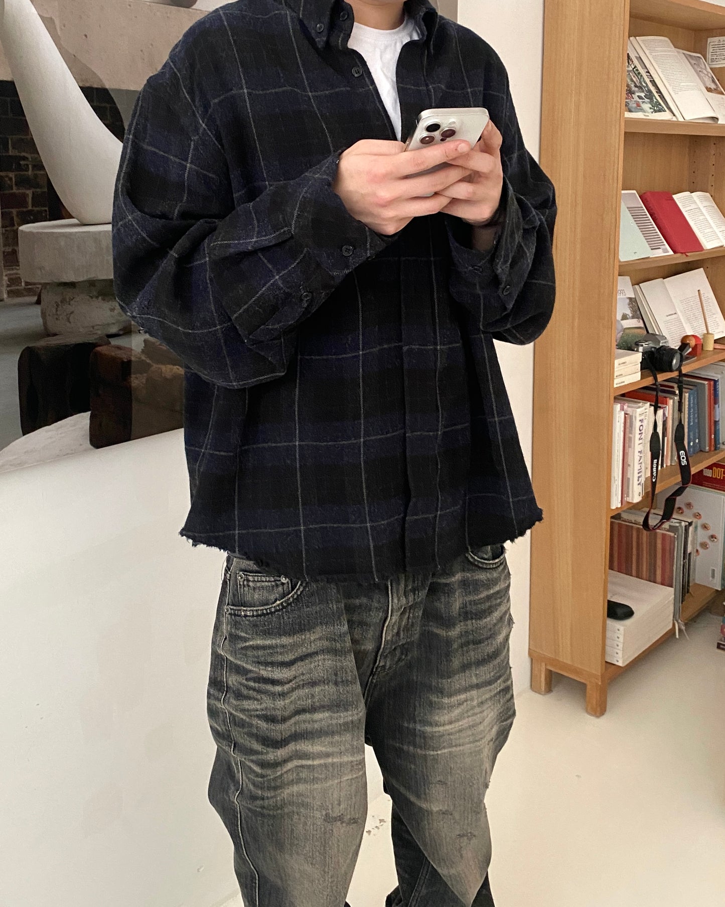 Undermycar WALKING DEAD'S ZOMBIE FLANNEL CHECK SHIRTS