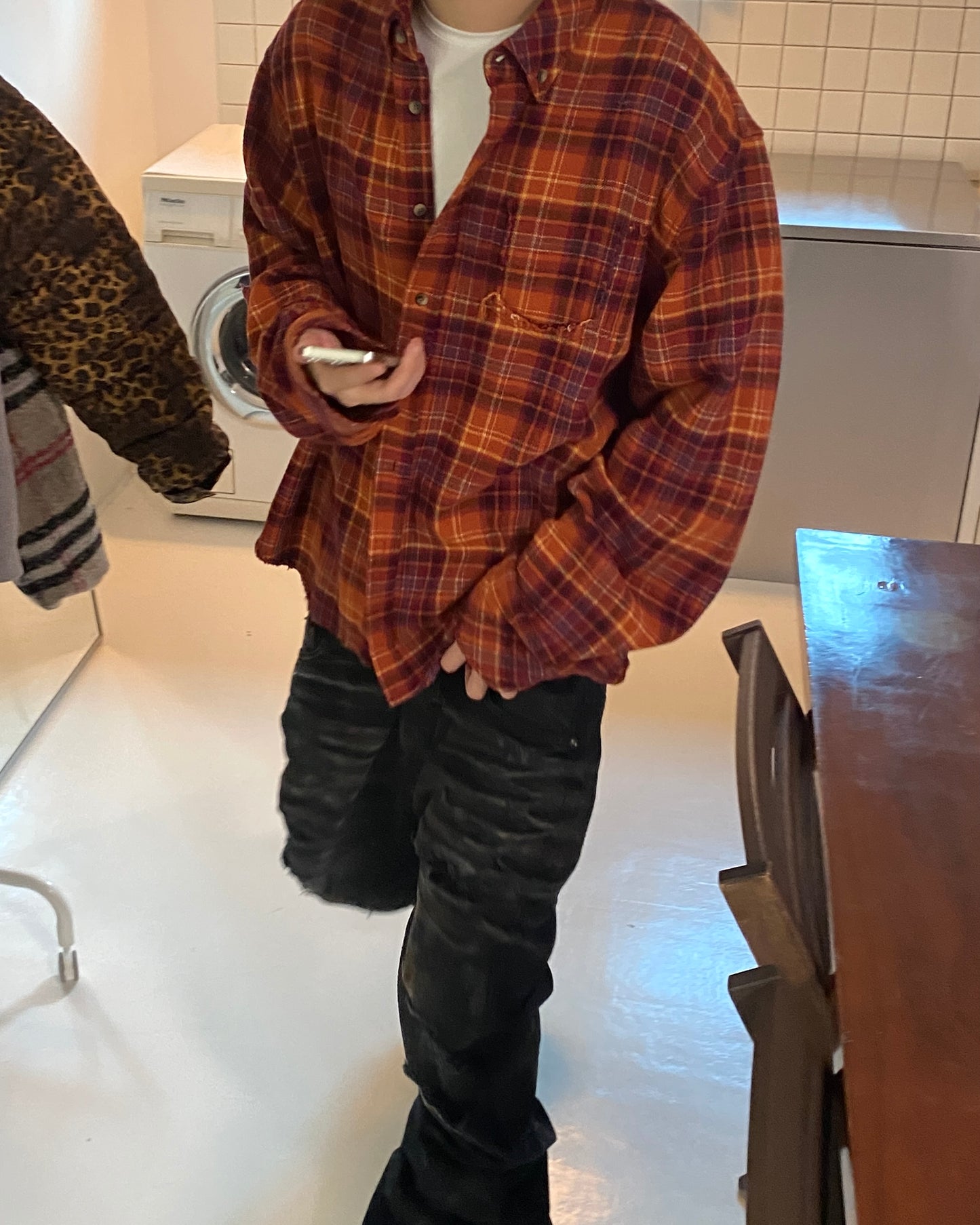 Undermycar WALKING DEAD'S ZOMBIE FLANNEL CHECK SHIRTS