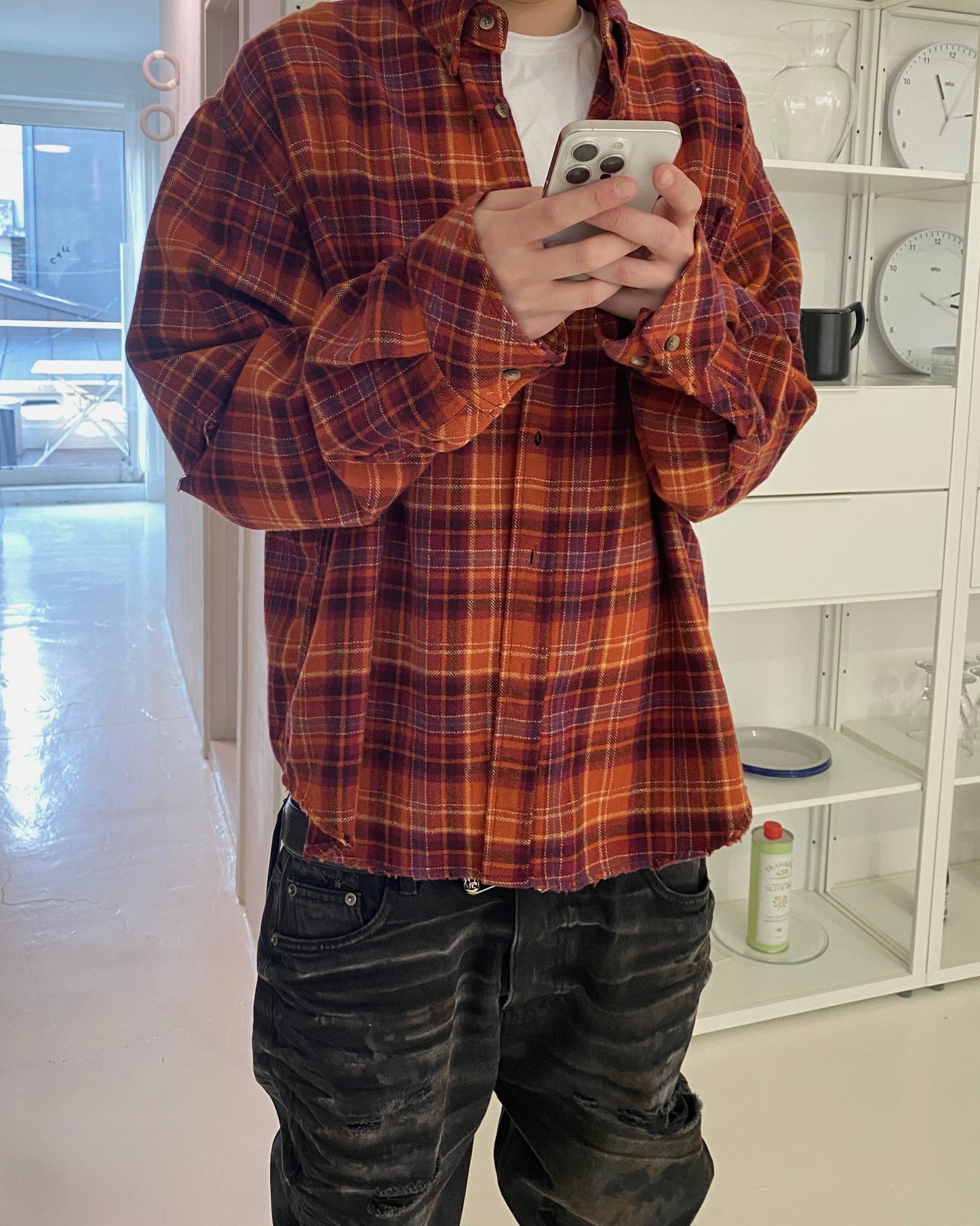 Undermycar WALKING DEAD'S ZOMBIE FLANNEL CHECK SHIRTS