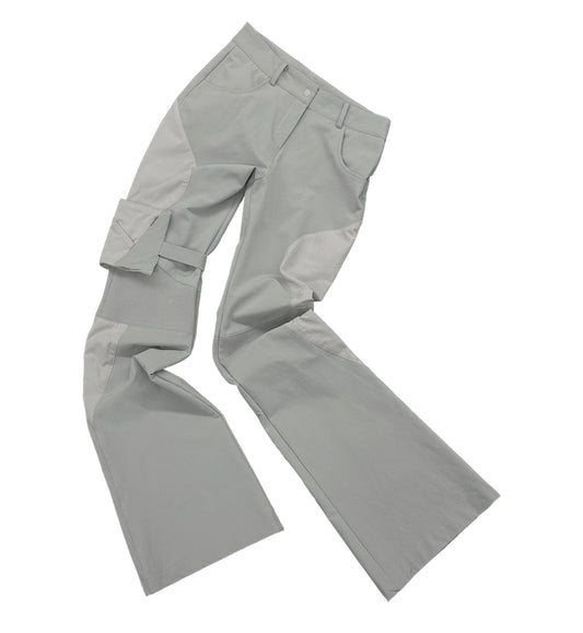 ojos Detachable Pouch Nylon Pants / Grey