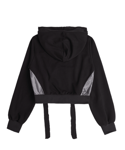 OJOS Muffler Boxer Crop Hoodie