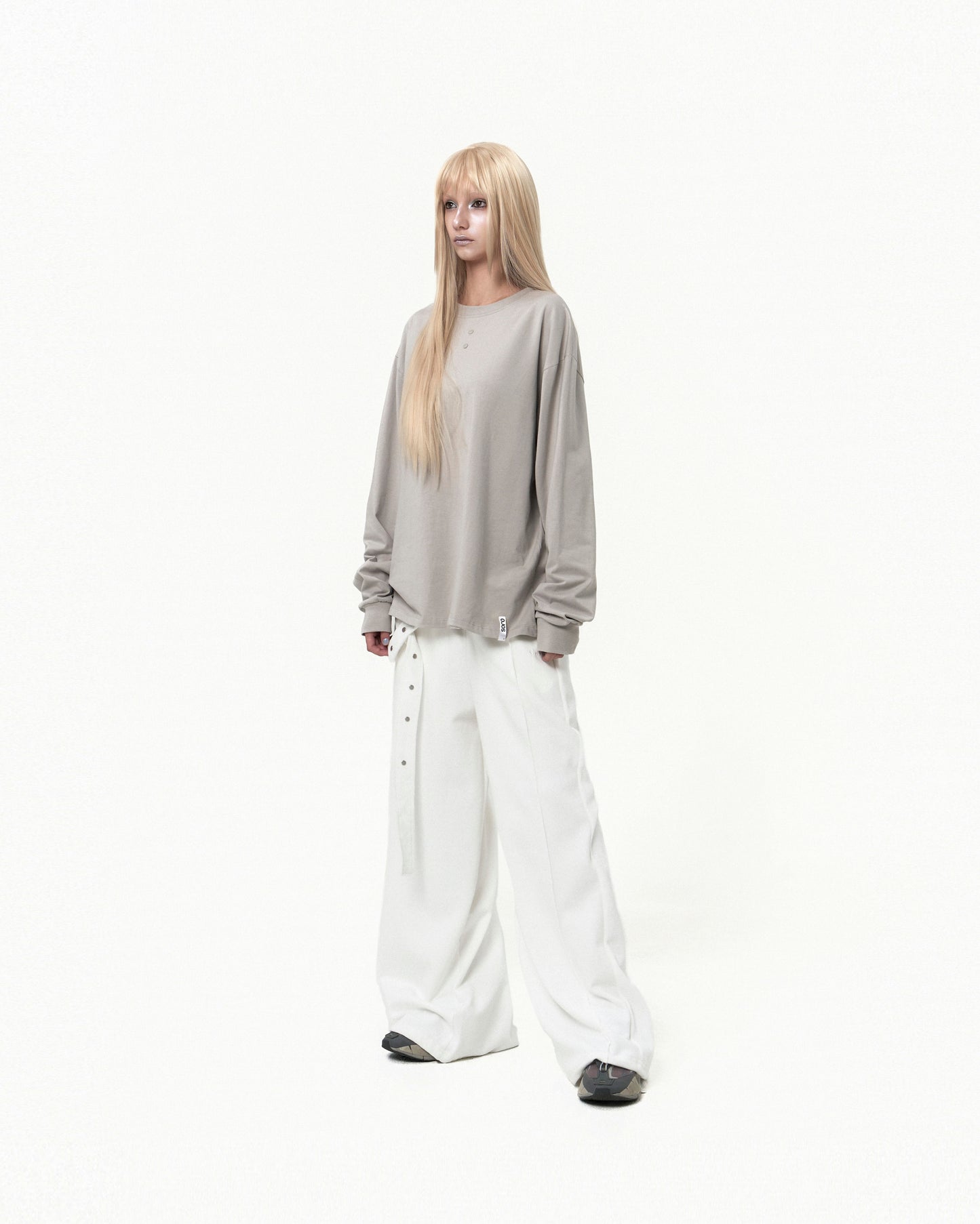 OJOS Belt Wide Sweat Pants