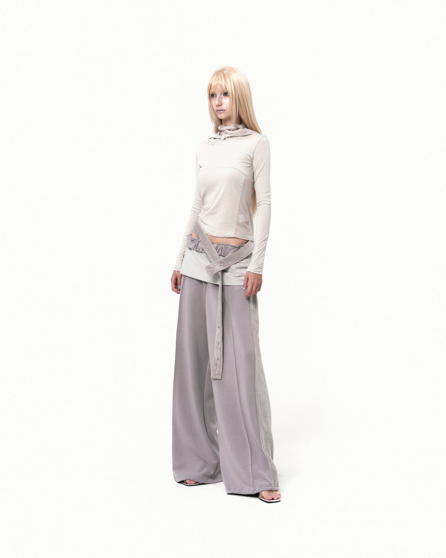 OJOS Belt Wide Sweat Pants