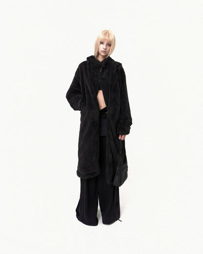 OJOS 2-way Nylon Fur Coat