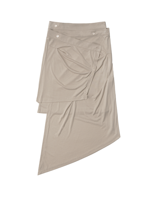OJOS Jersey Drape Wrap Skirt