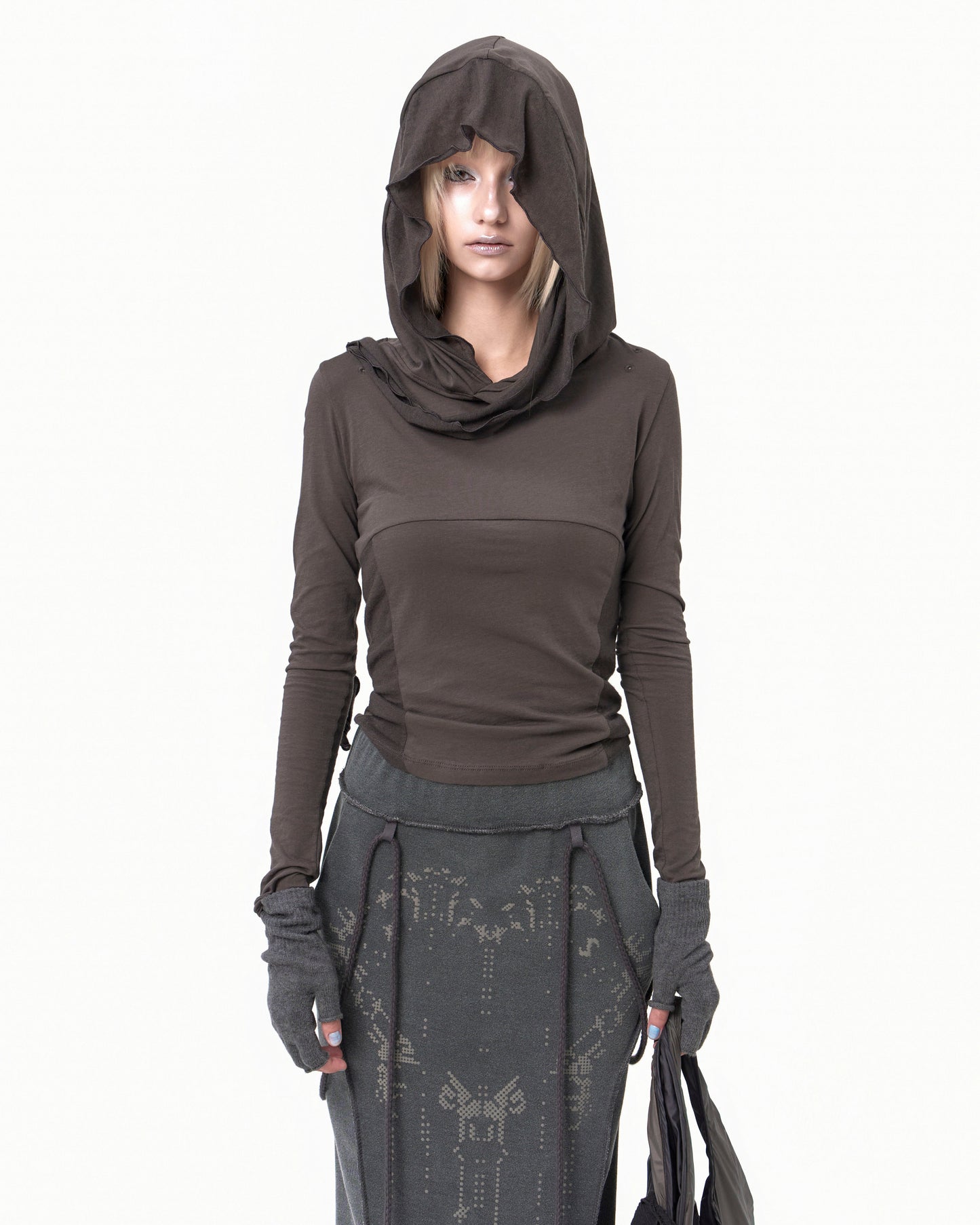 OJOS Muffler Hoodie Long Sleeve