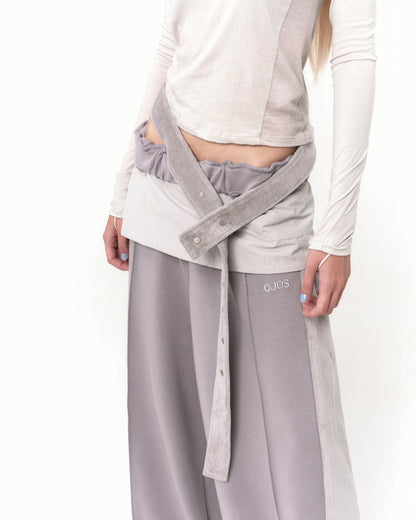 OJOS Belt Wide Sweat Pants