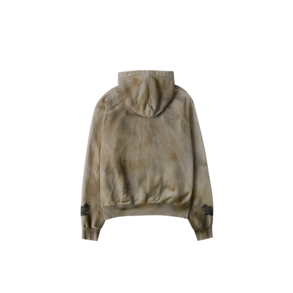 Undermycar NAPOLEON DIRTY WASHED ZIPPED HOODIE